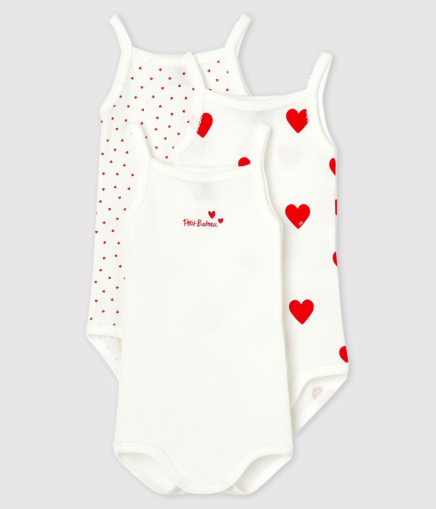 Baby's strappy bodysuits - 3-Pack