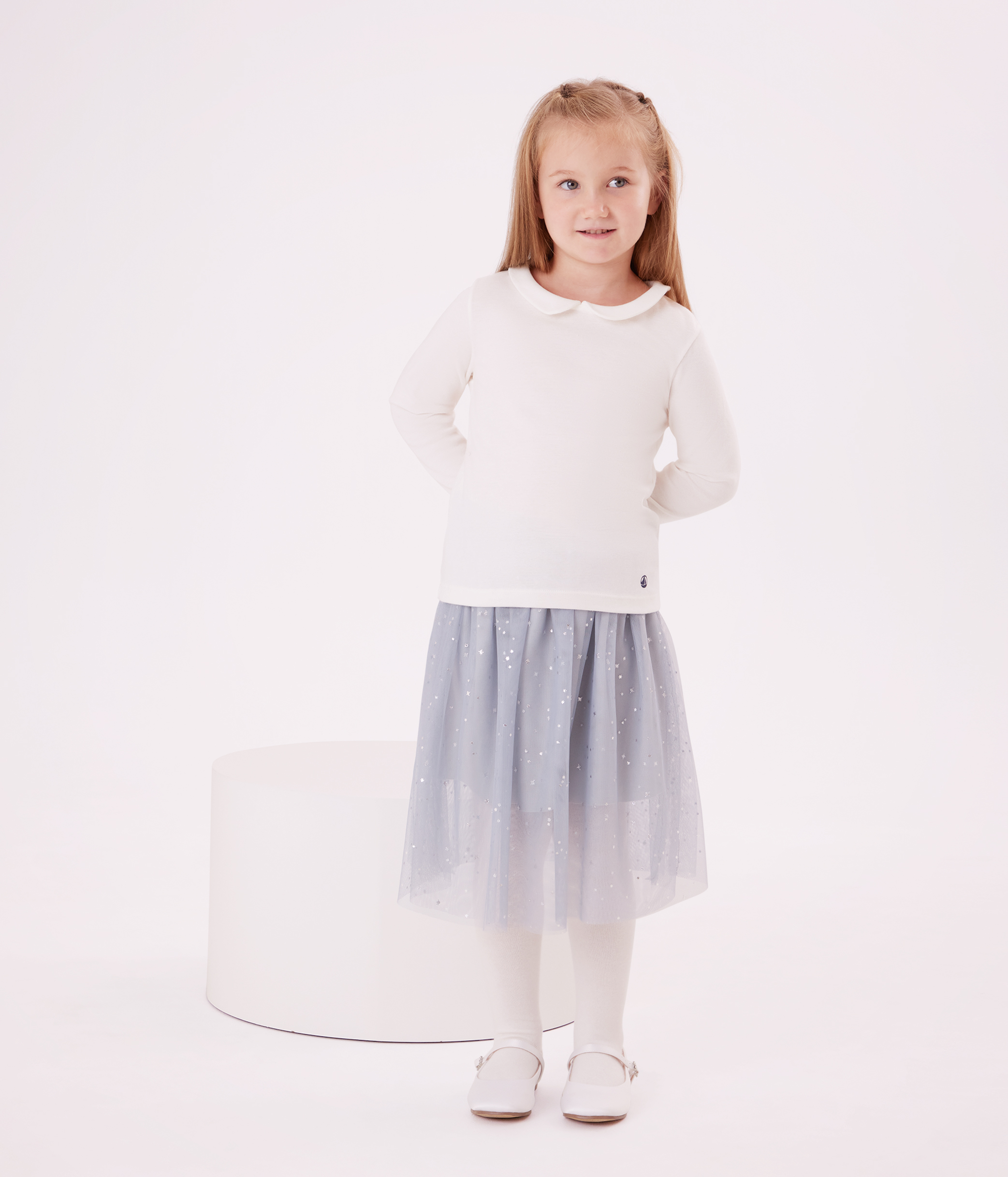 Girls' Long-Sleeved Cotton T-Shirt