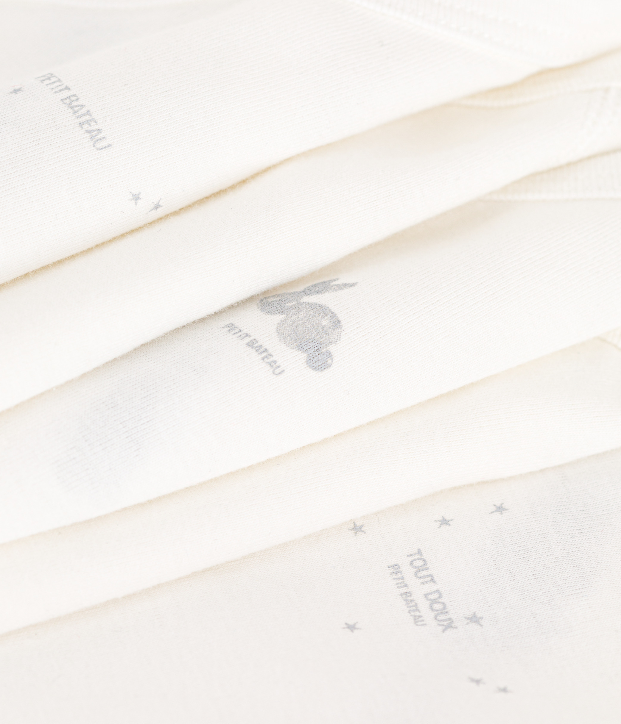 Long-Sleeved Wrapover Cotton Bodysuits - 5-Pack