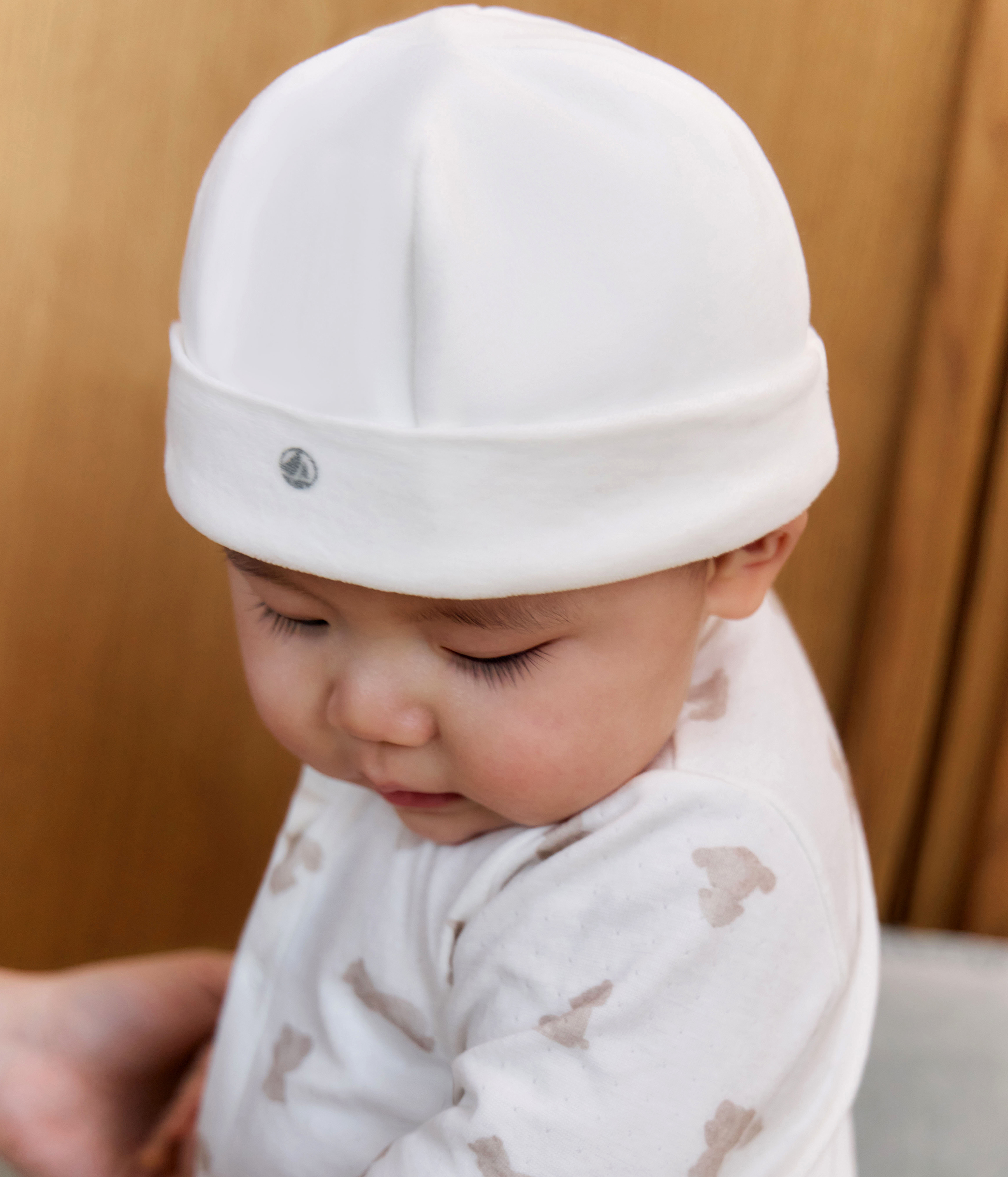 Newborn Babies' Rib Knit Bonnet