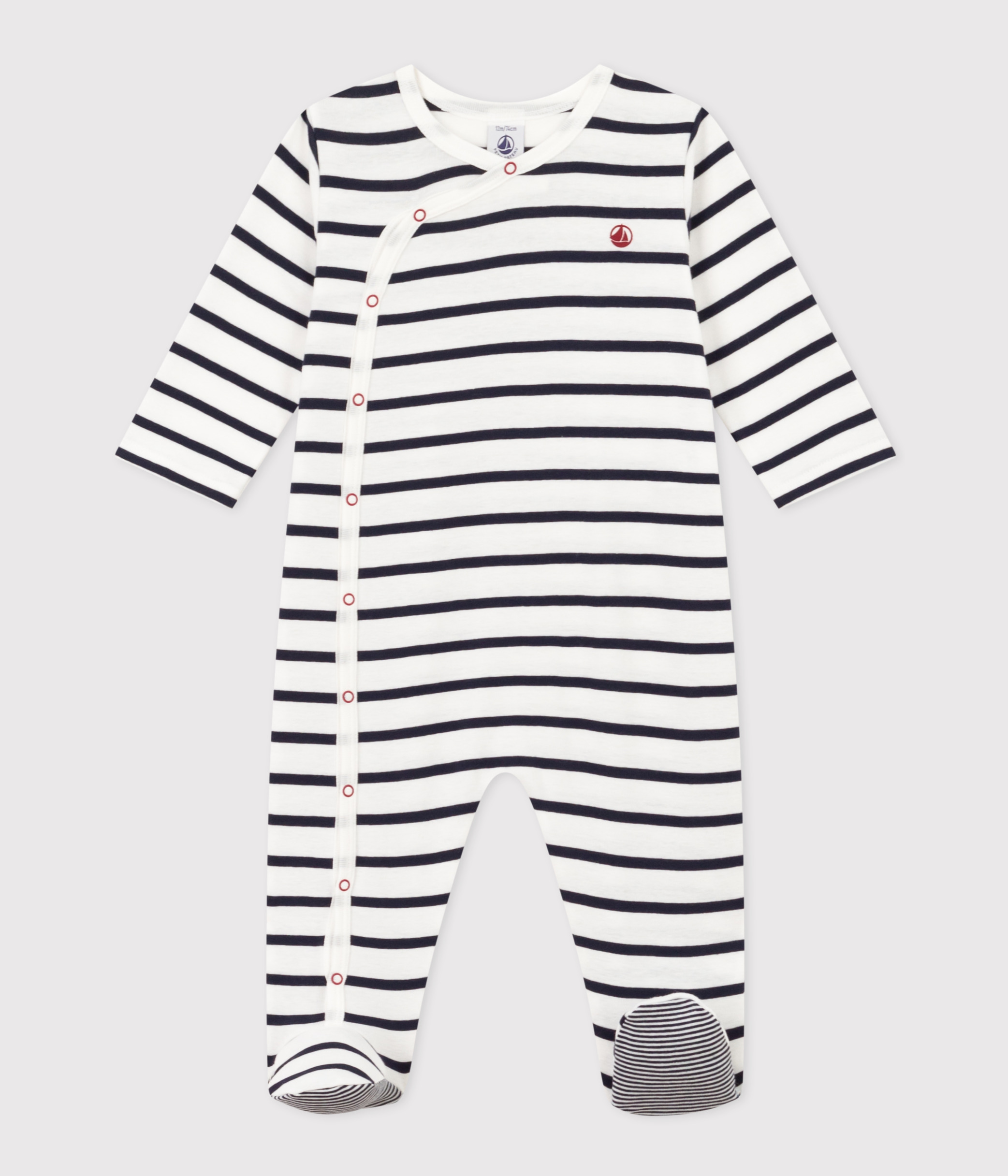Babies' Stripy Rib Knit Pyjamas