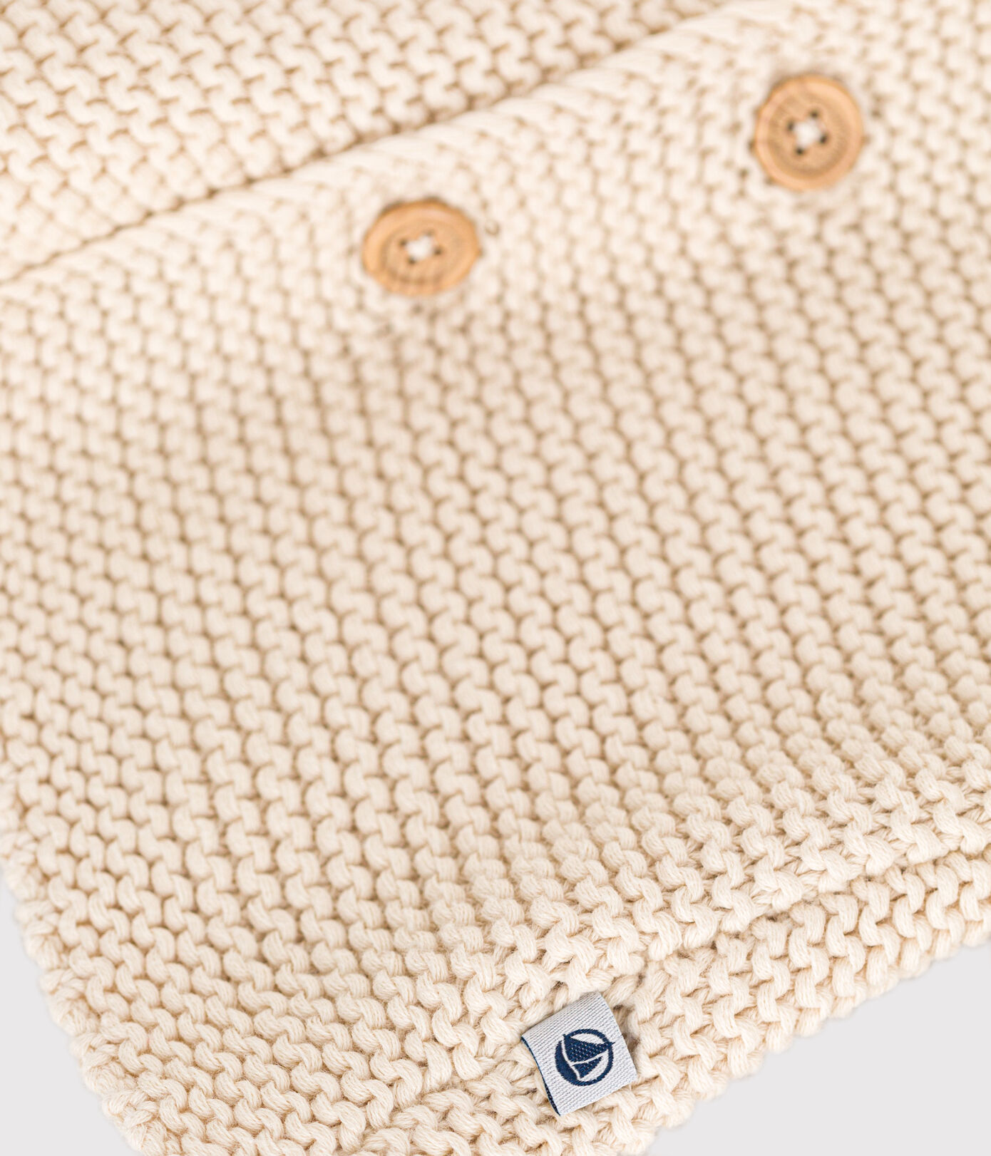 Babies' Moss Stitch Knit Cardigan