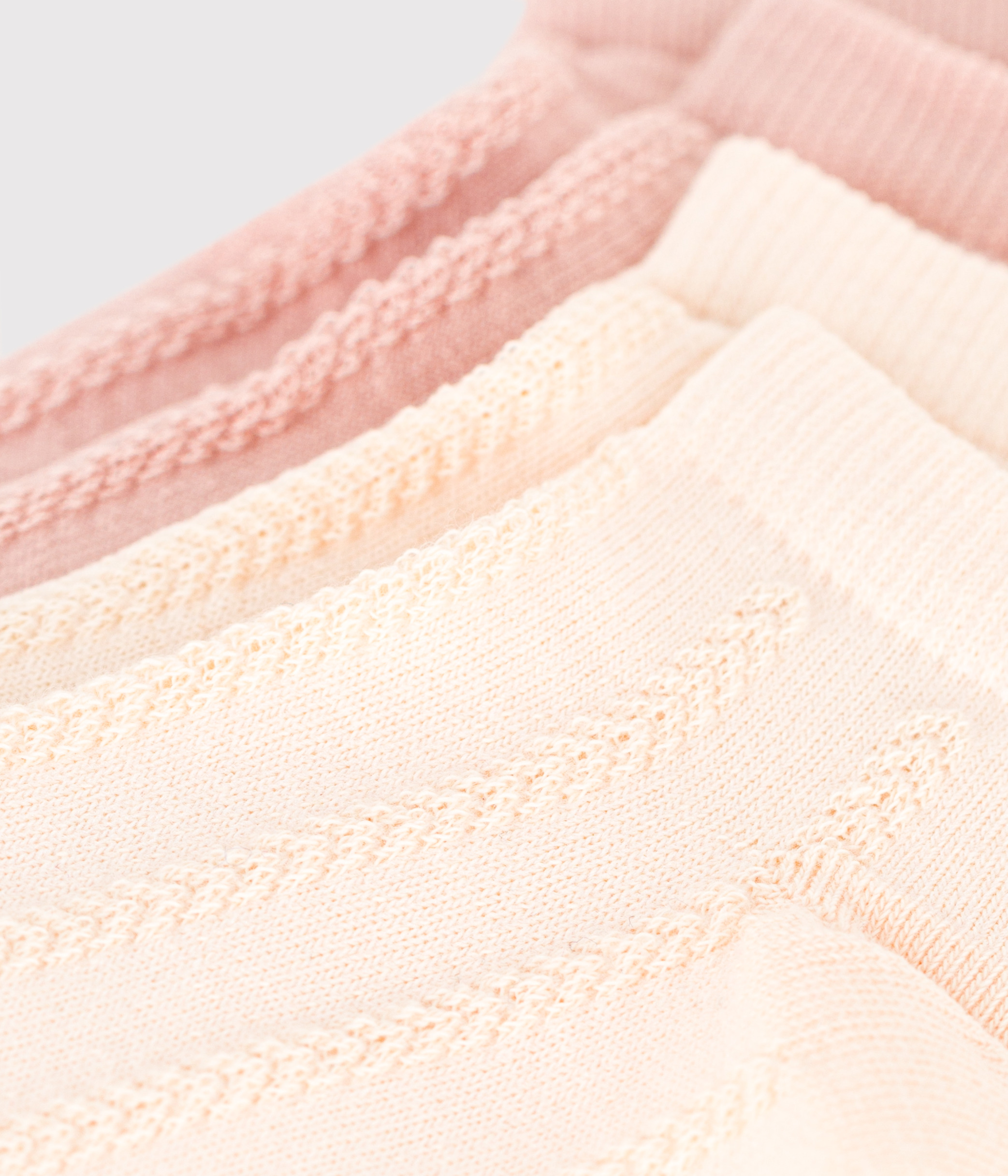 Children's Cotton Jersey Plain Socks - 2-Pack