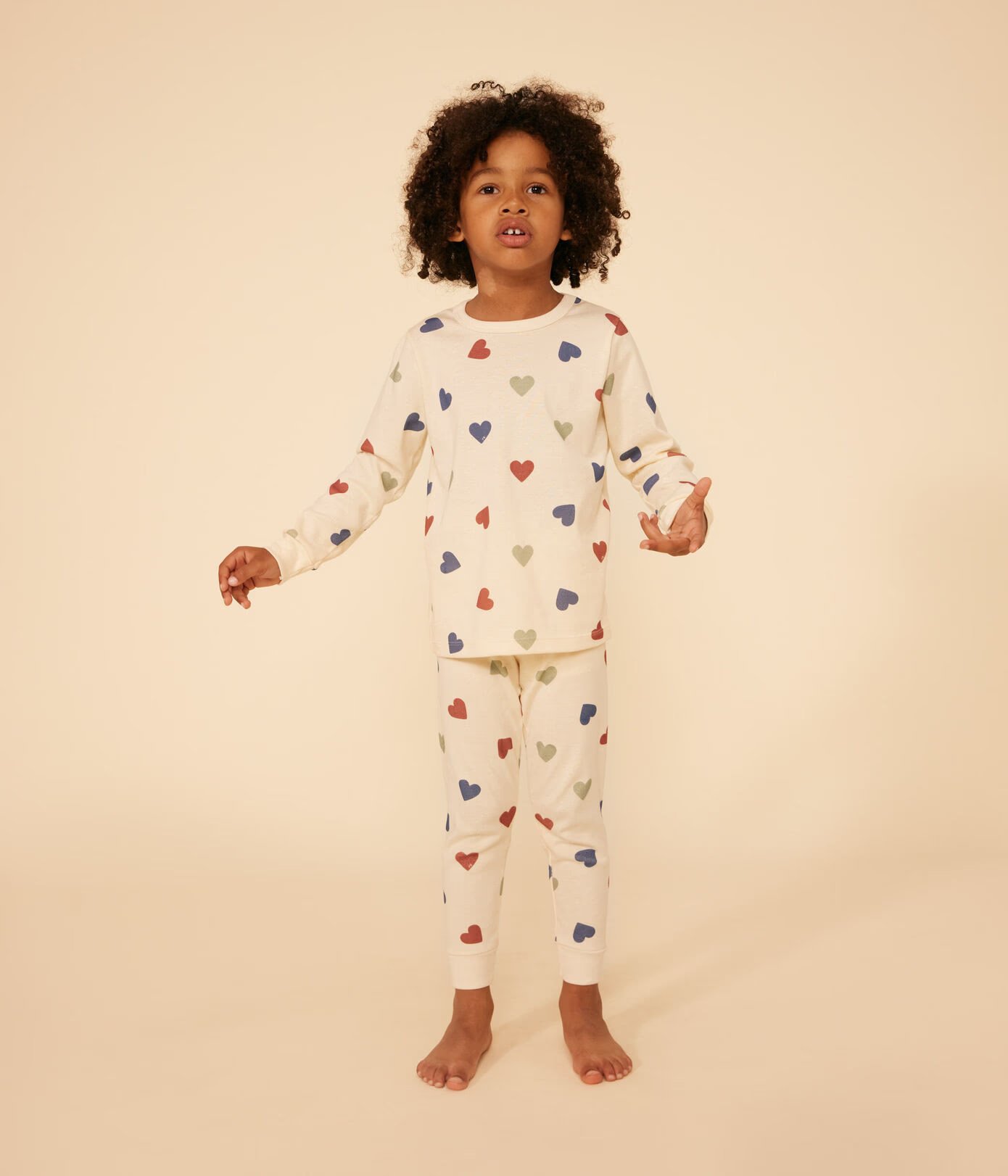 Children's Heart Printed Cotton Pyjamas