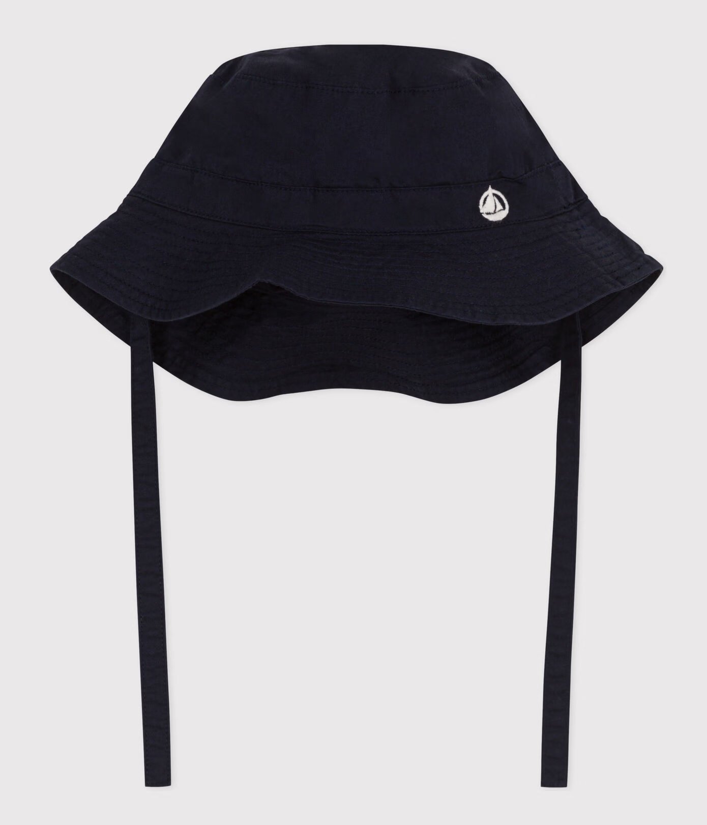 Babies' White Twill Sun Hat
