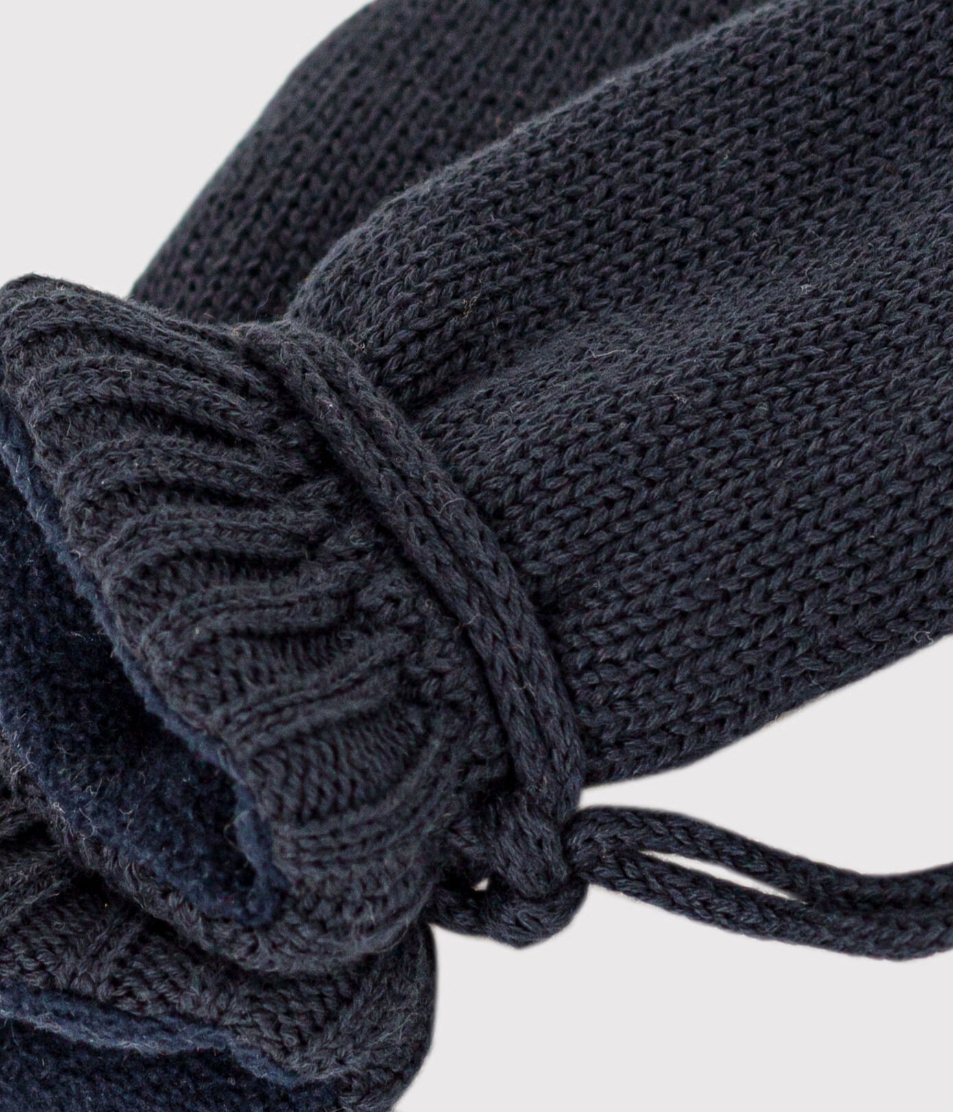 Babies' Knitted Mittens Lined In Polar Fleece