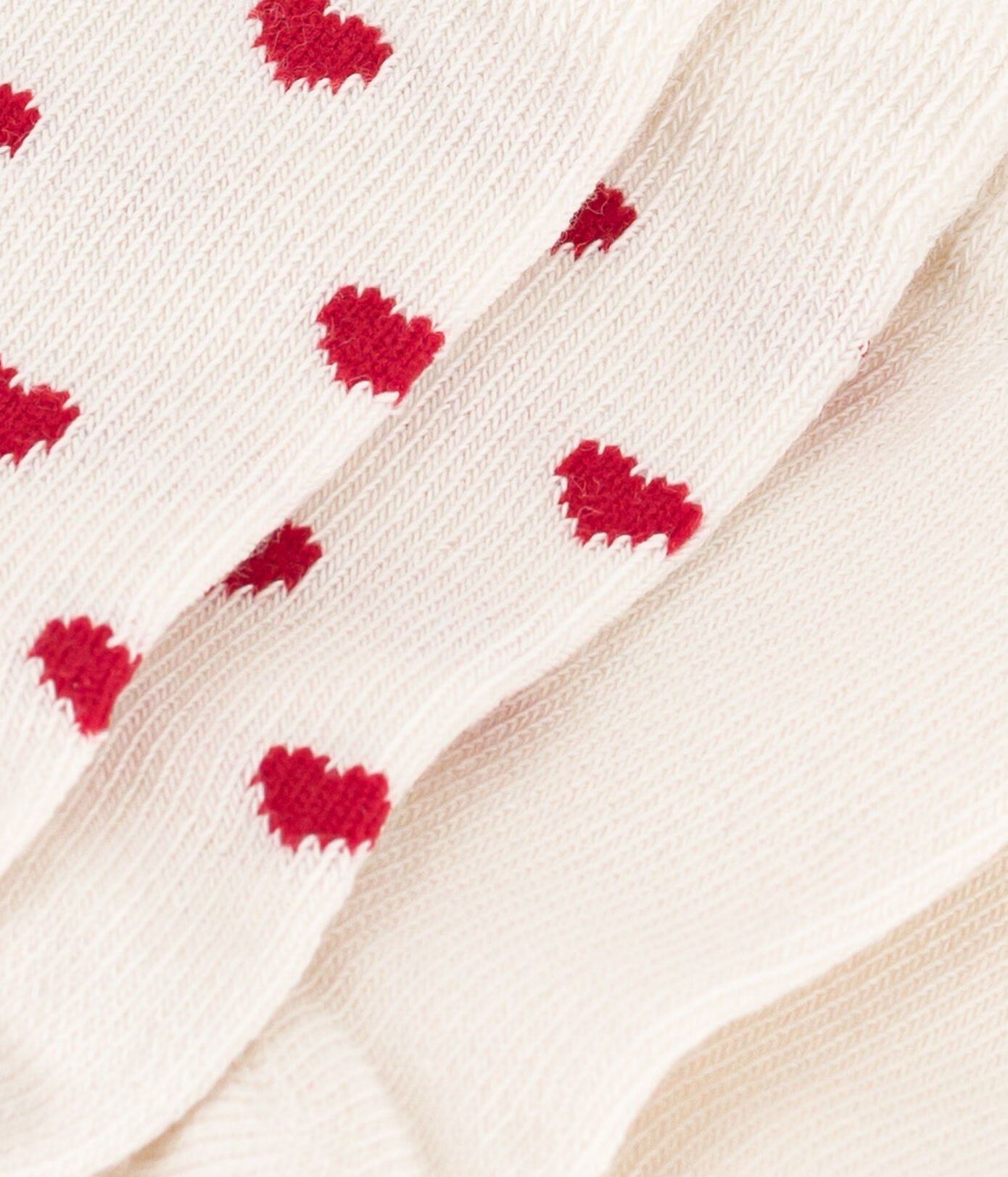 Babies' Cotton Jersey Heart Patterned Socks - 2-Pack