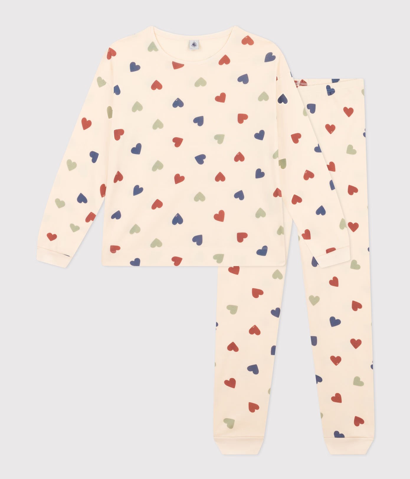 Women's Heart-Pattern Cotton Pyjamas