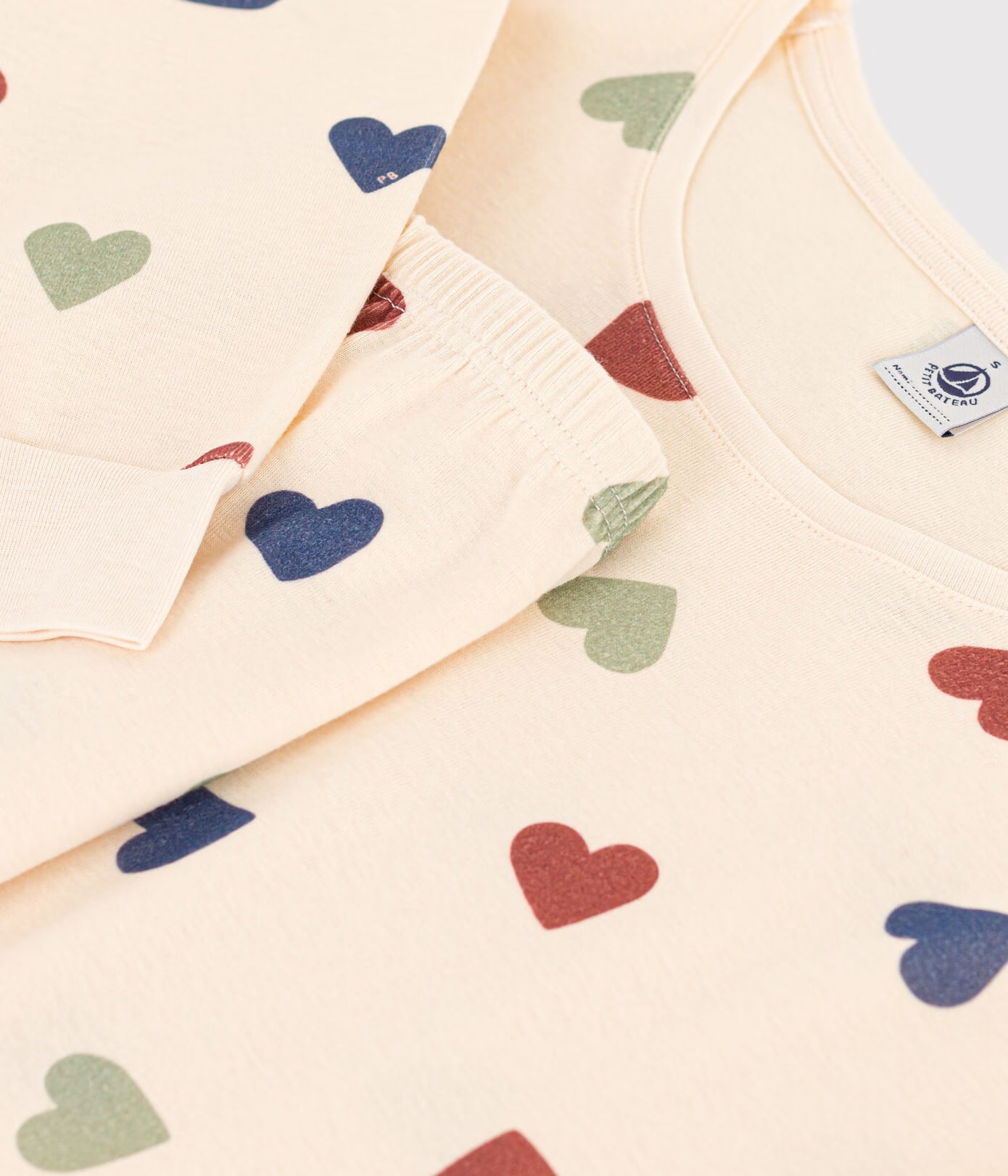 Women's Heart-Pattern Cotton Pyjamas