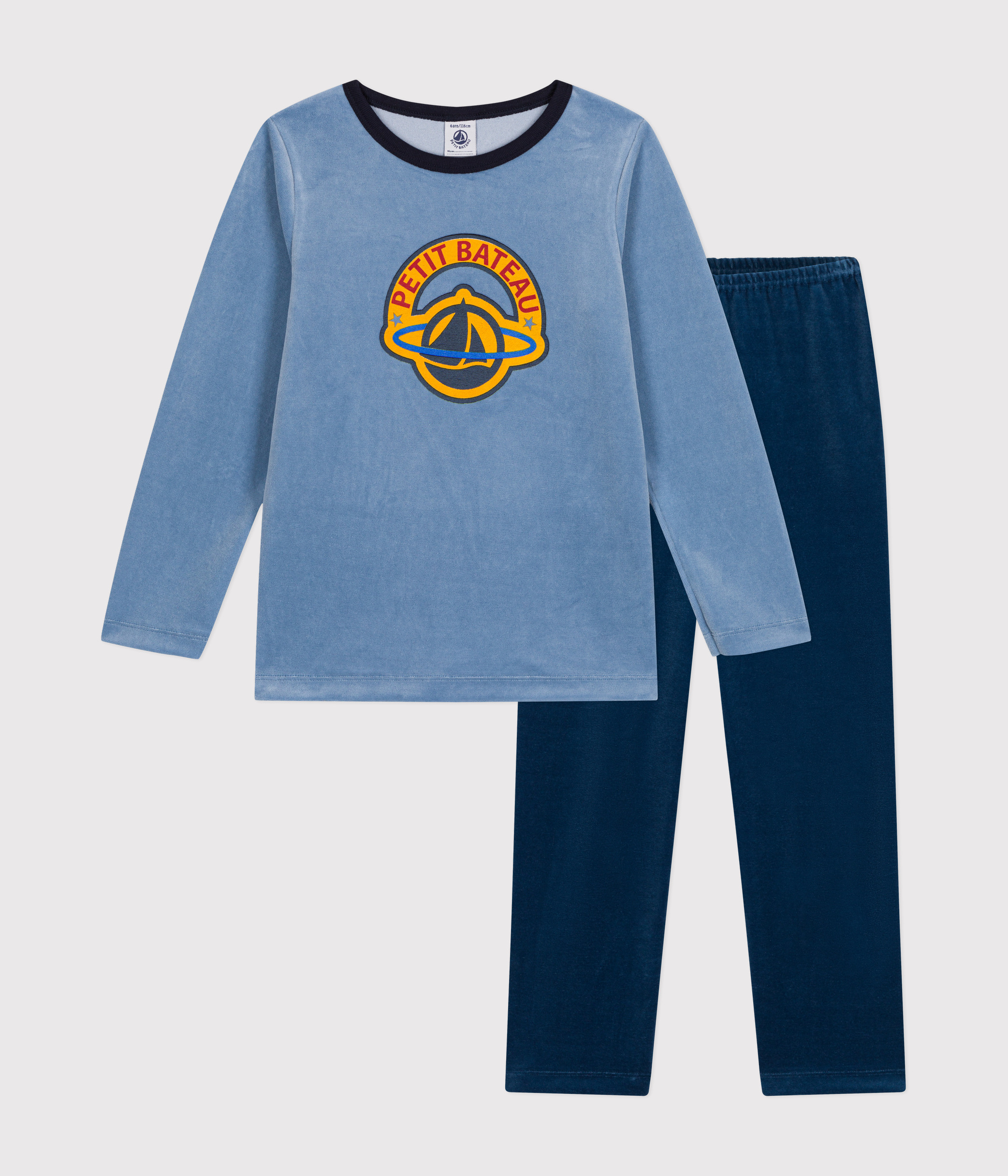Children's Plain Velour Pyjamas