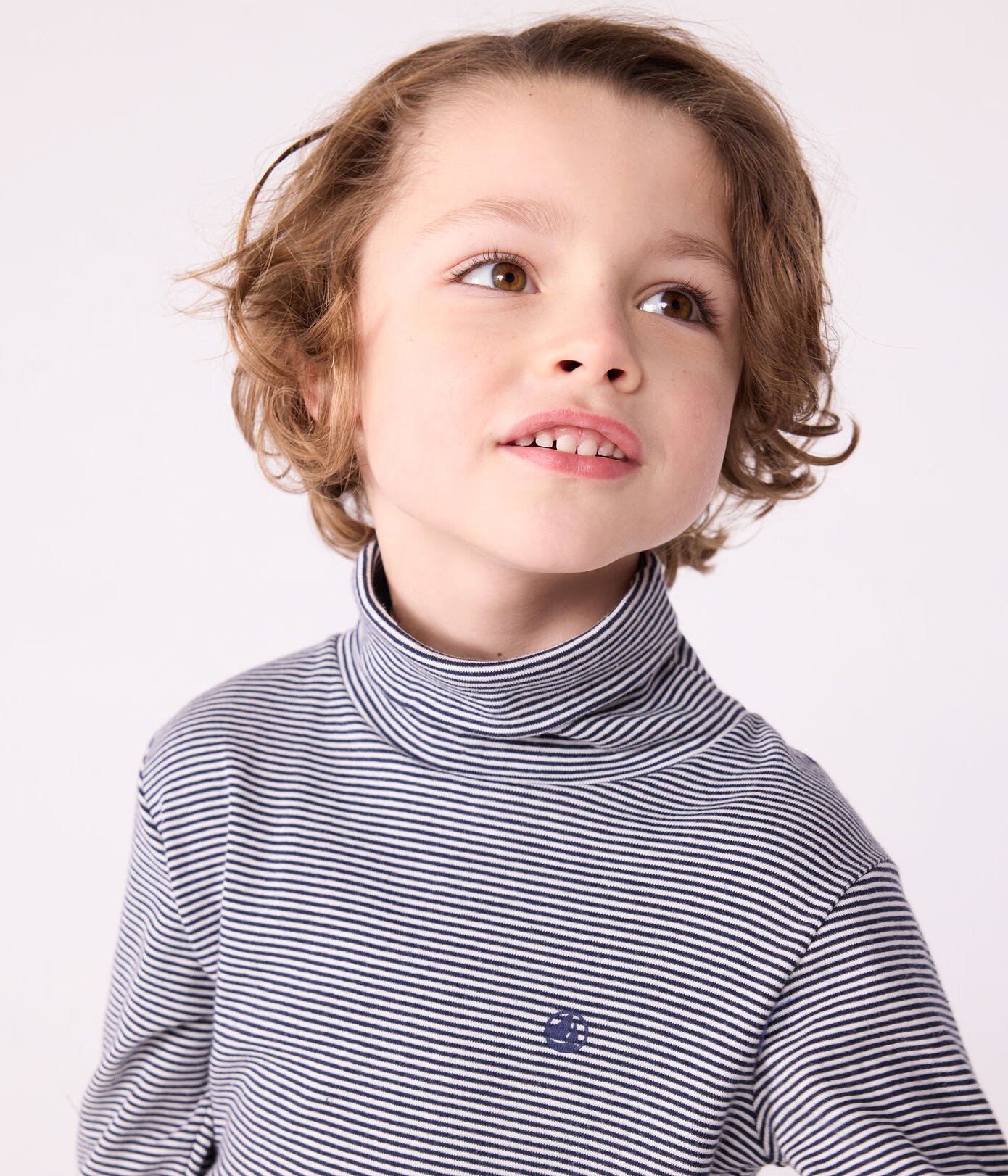 Children's cotton roll neck for girls or boys