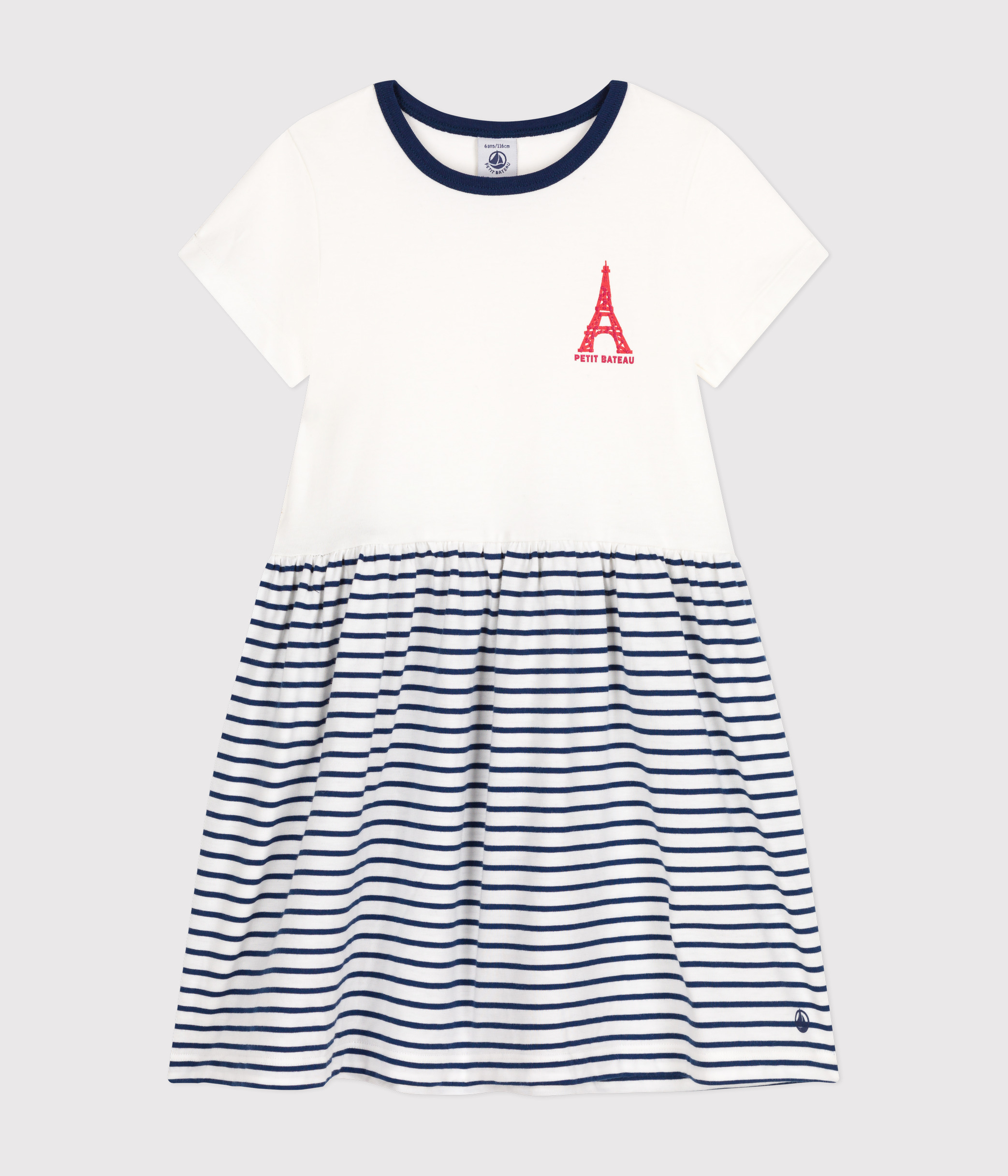 Little Girls' Cotton Short-Sleeved Dress