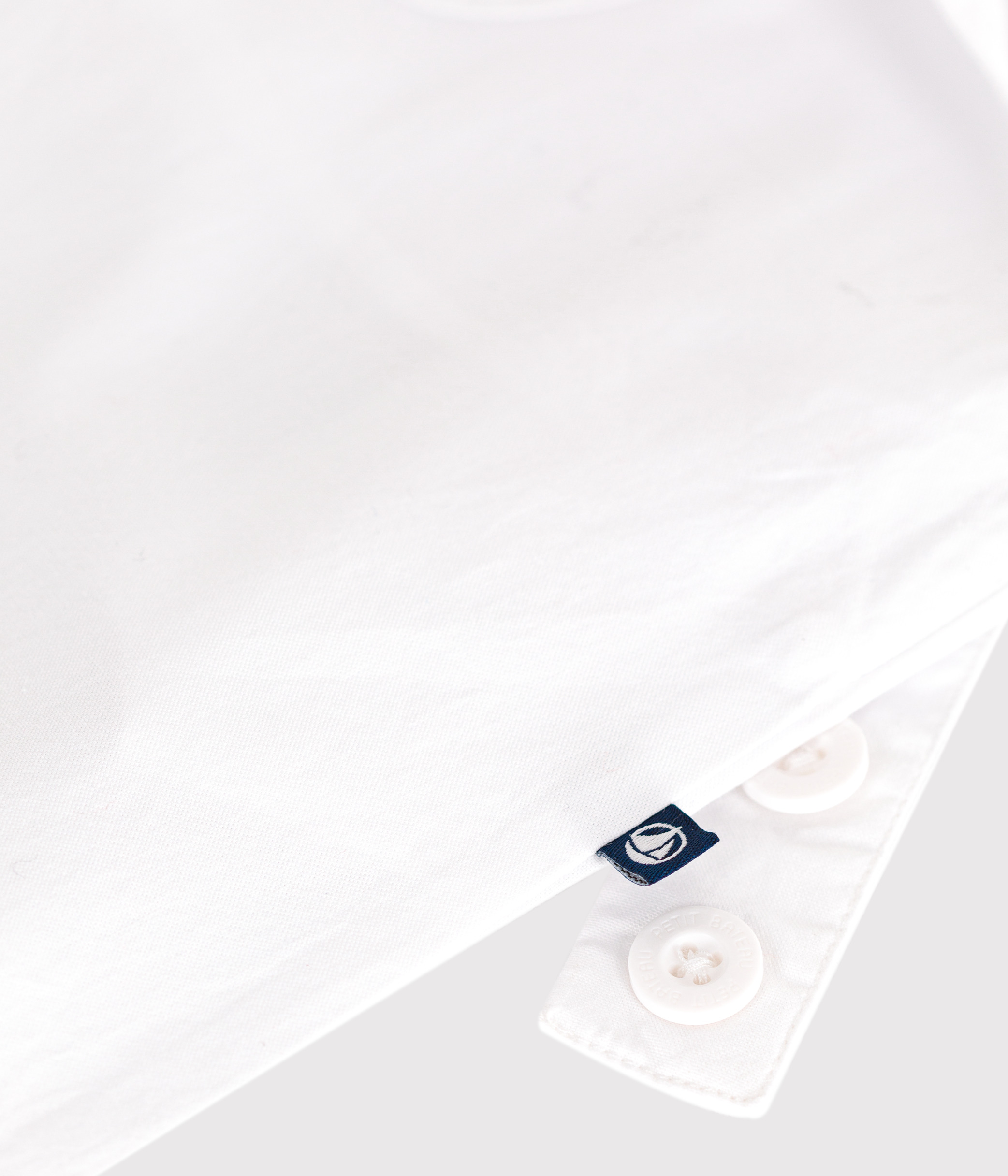 Babies' short-legged plain cotton dungarees