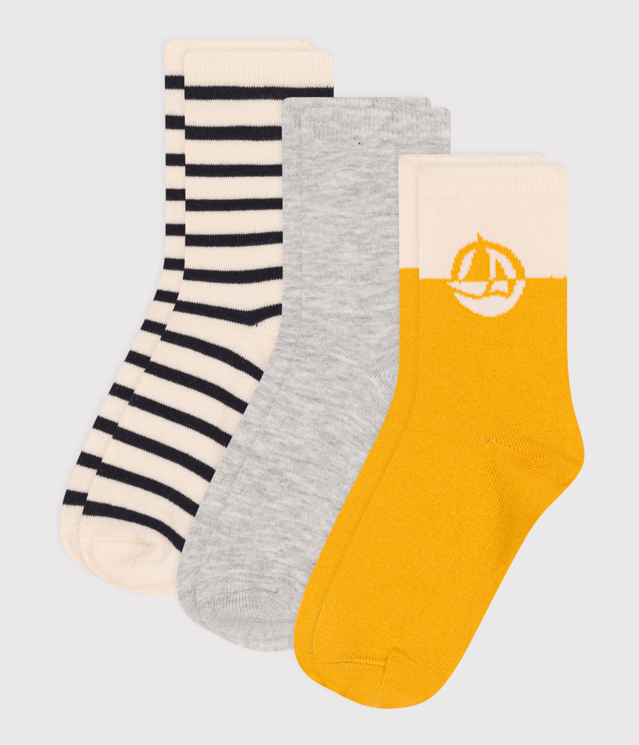Children's Cotton Jersey Socks - 3-Pack