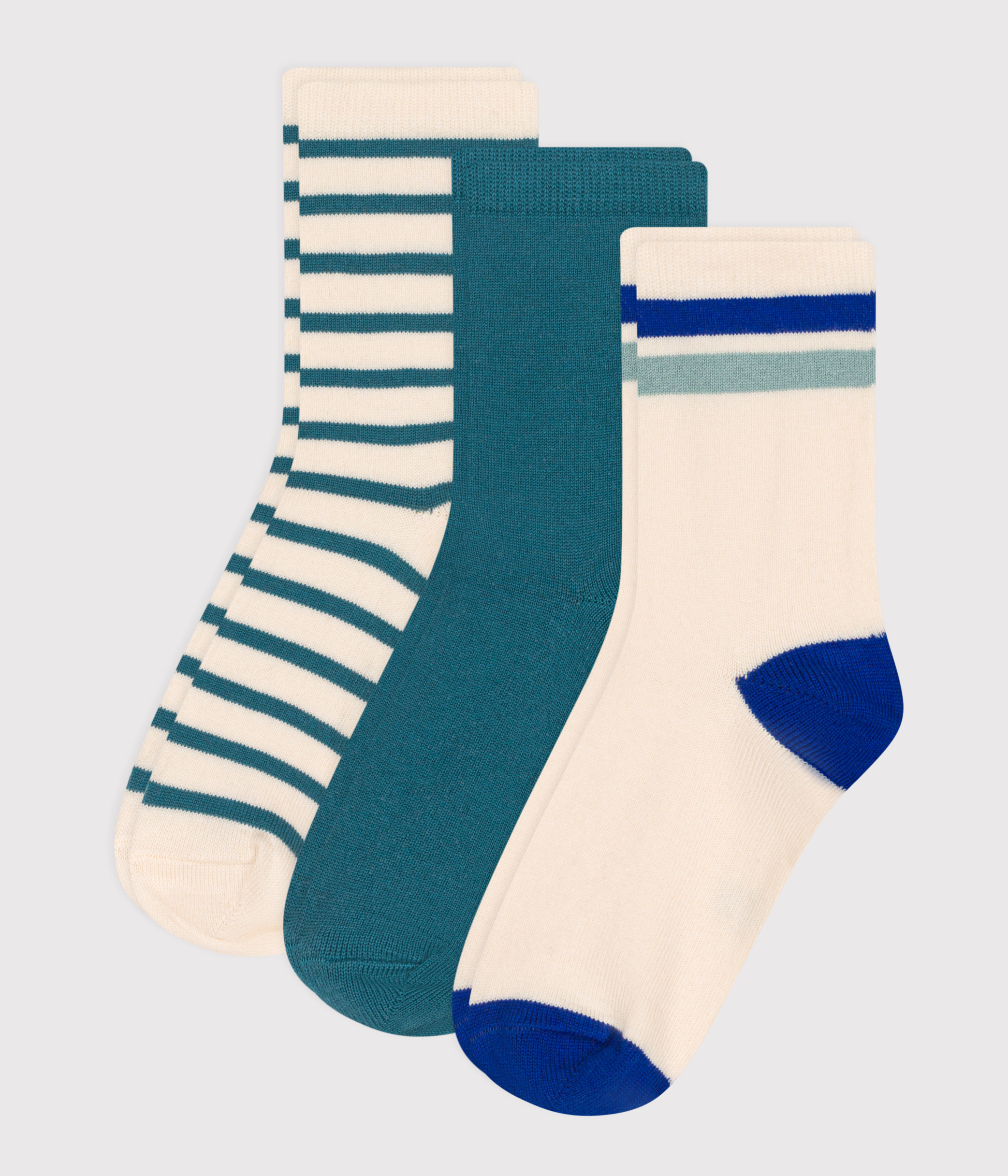 Children's Cotton Jersey Socks - 3-Pack
