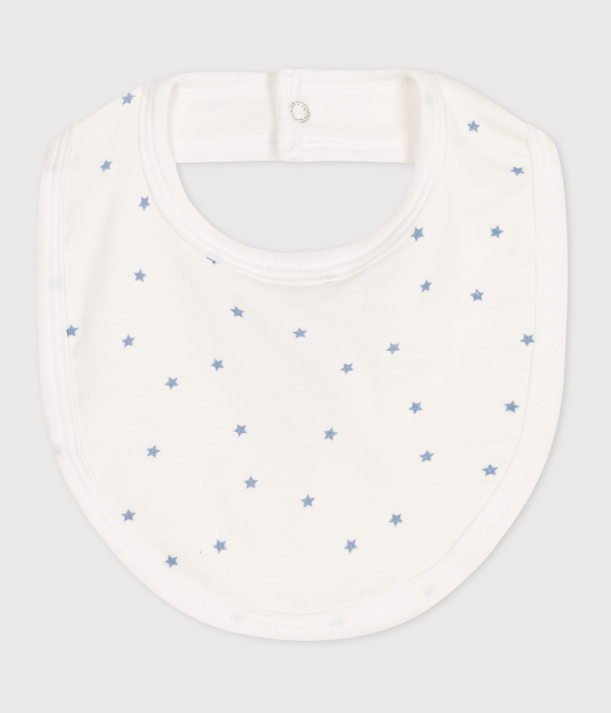 Printed cotton newborn bib