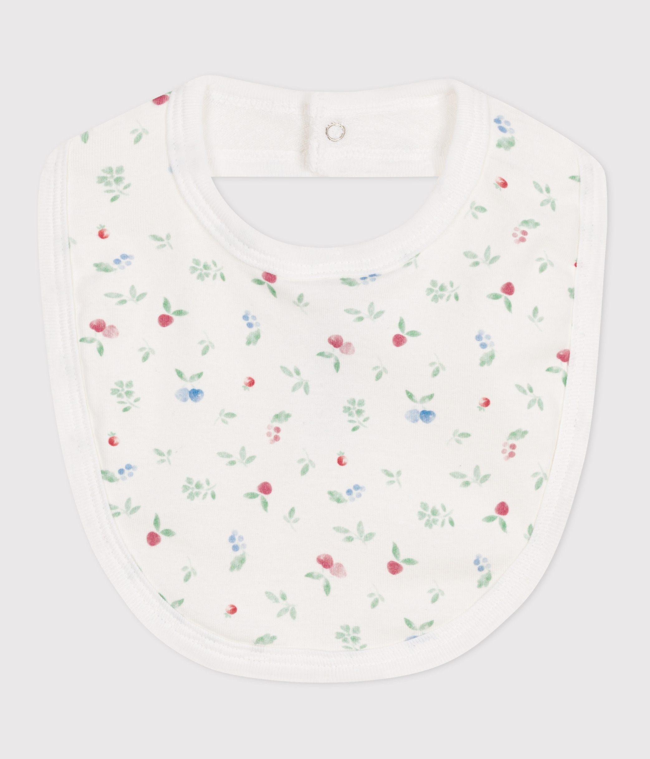 Printed cotton newborn bib