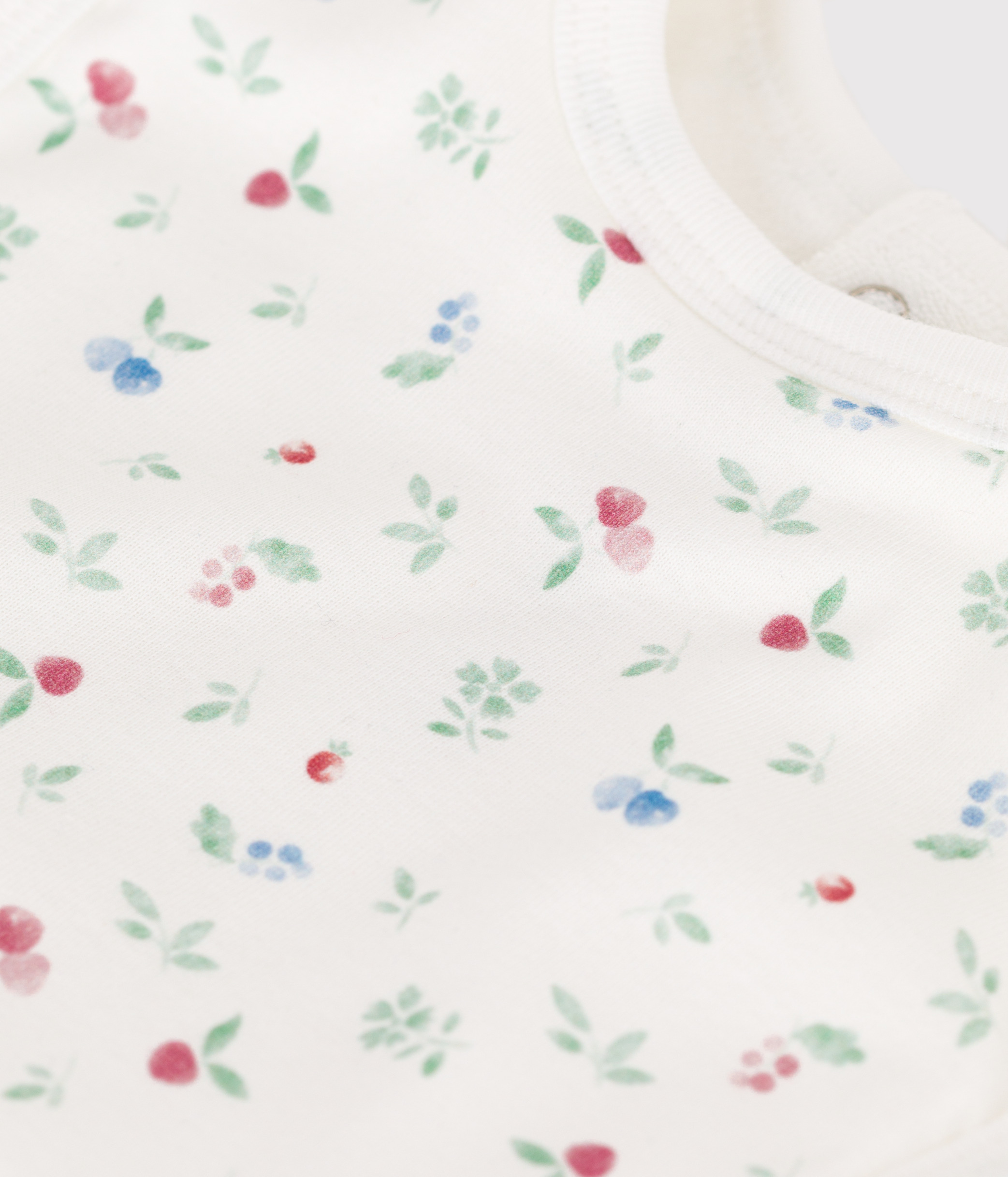 Printed cotton newborn bib