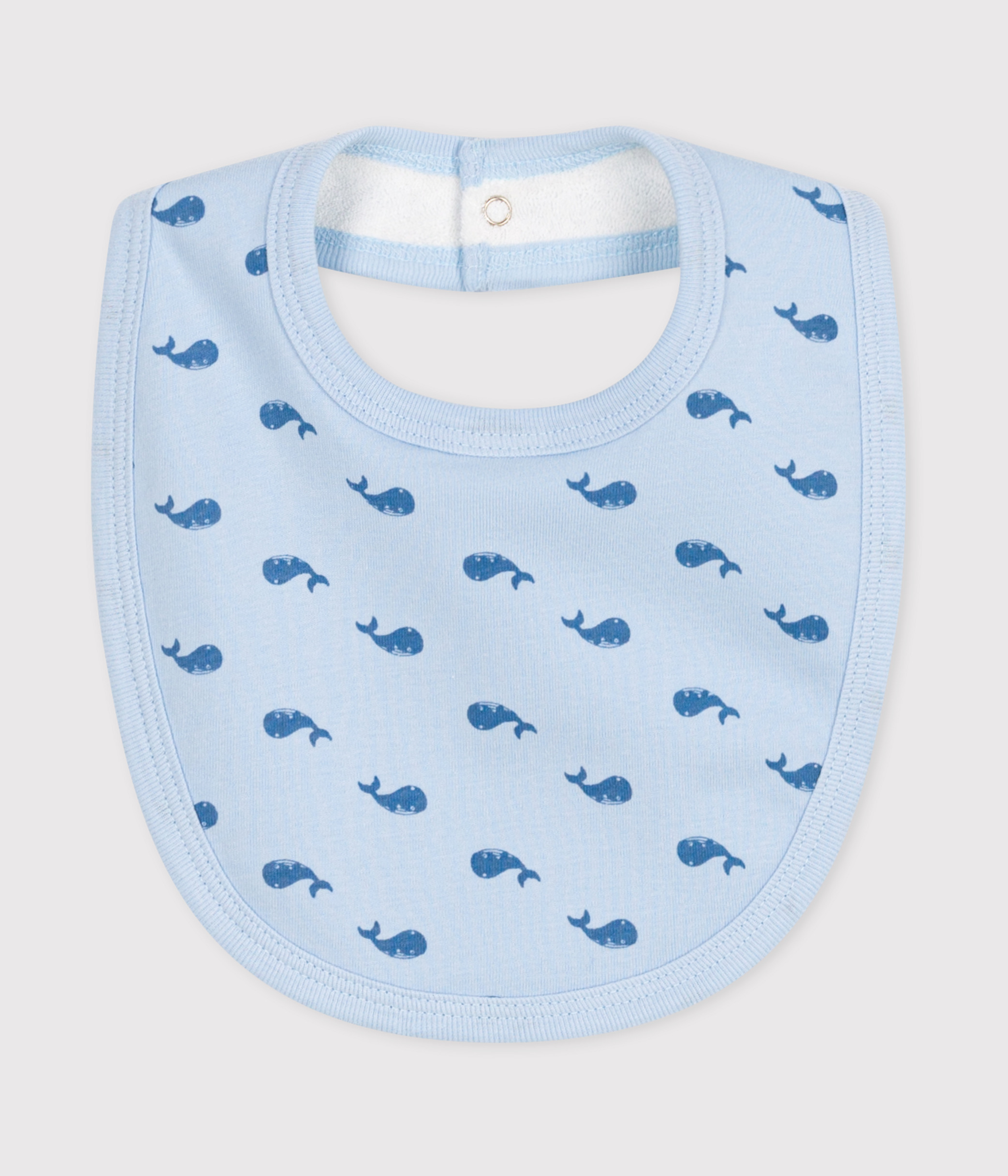 Printed cotton newborn bib