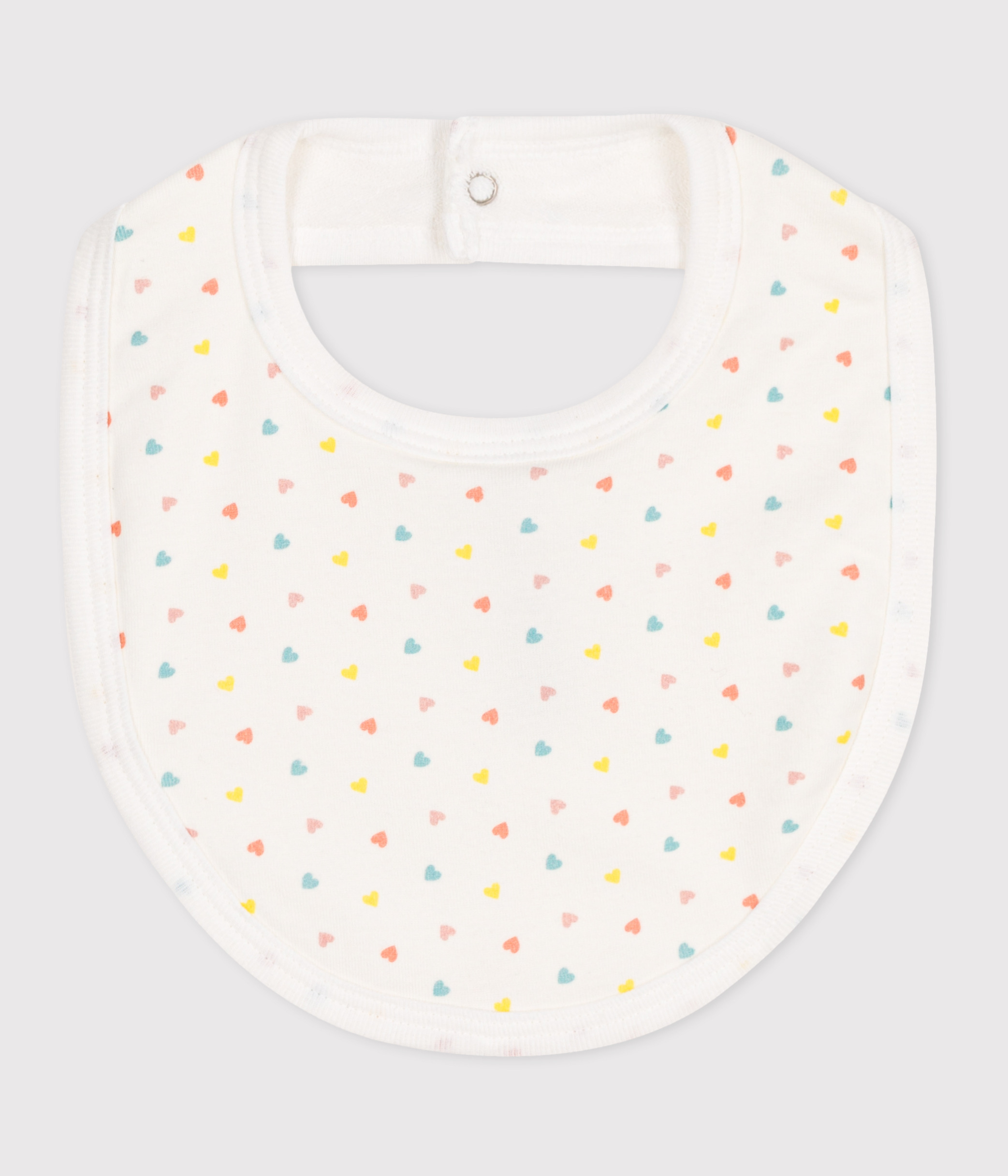 Printed cotton newborn bib