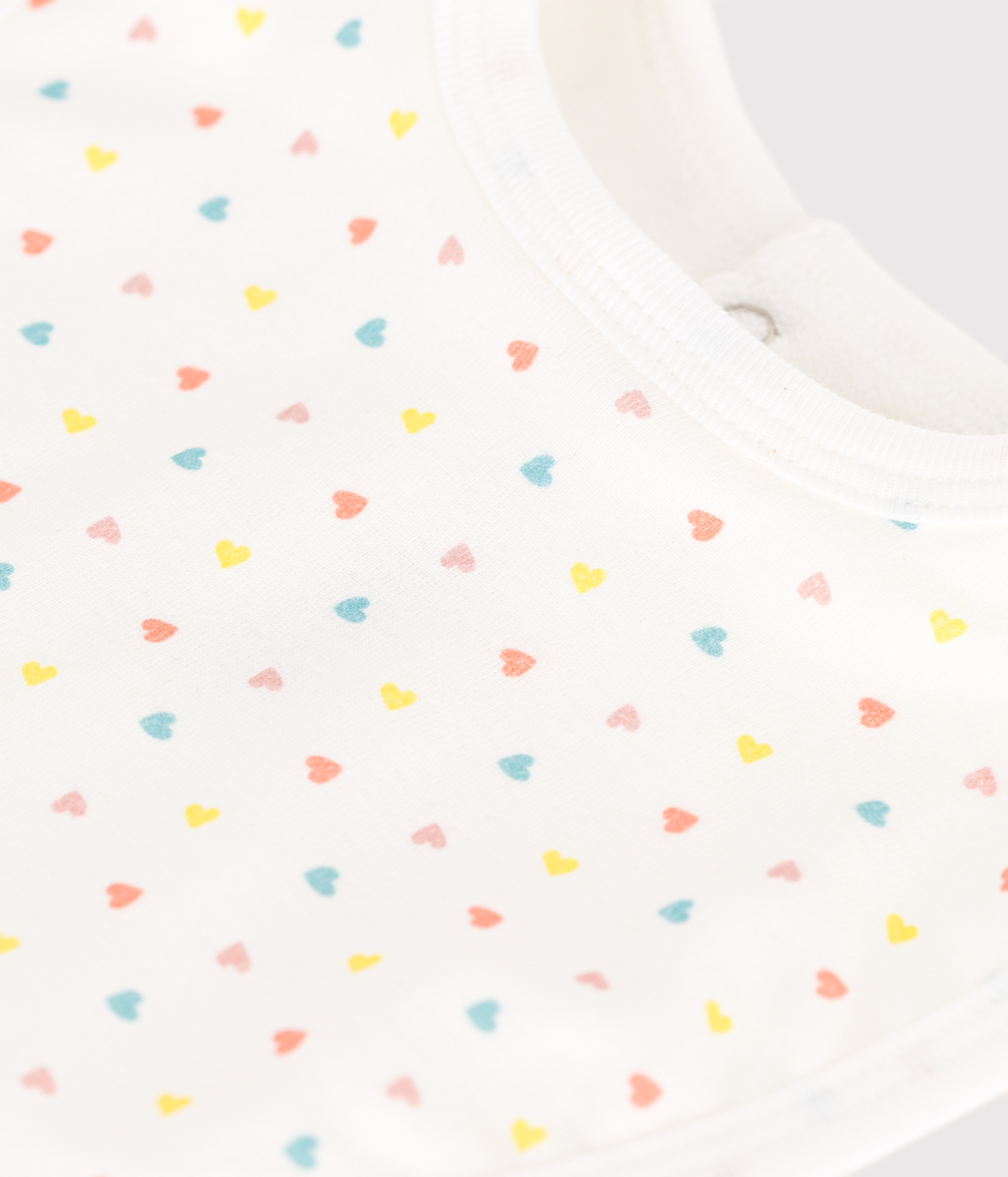 Printed cotton newborn bib