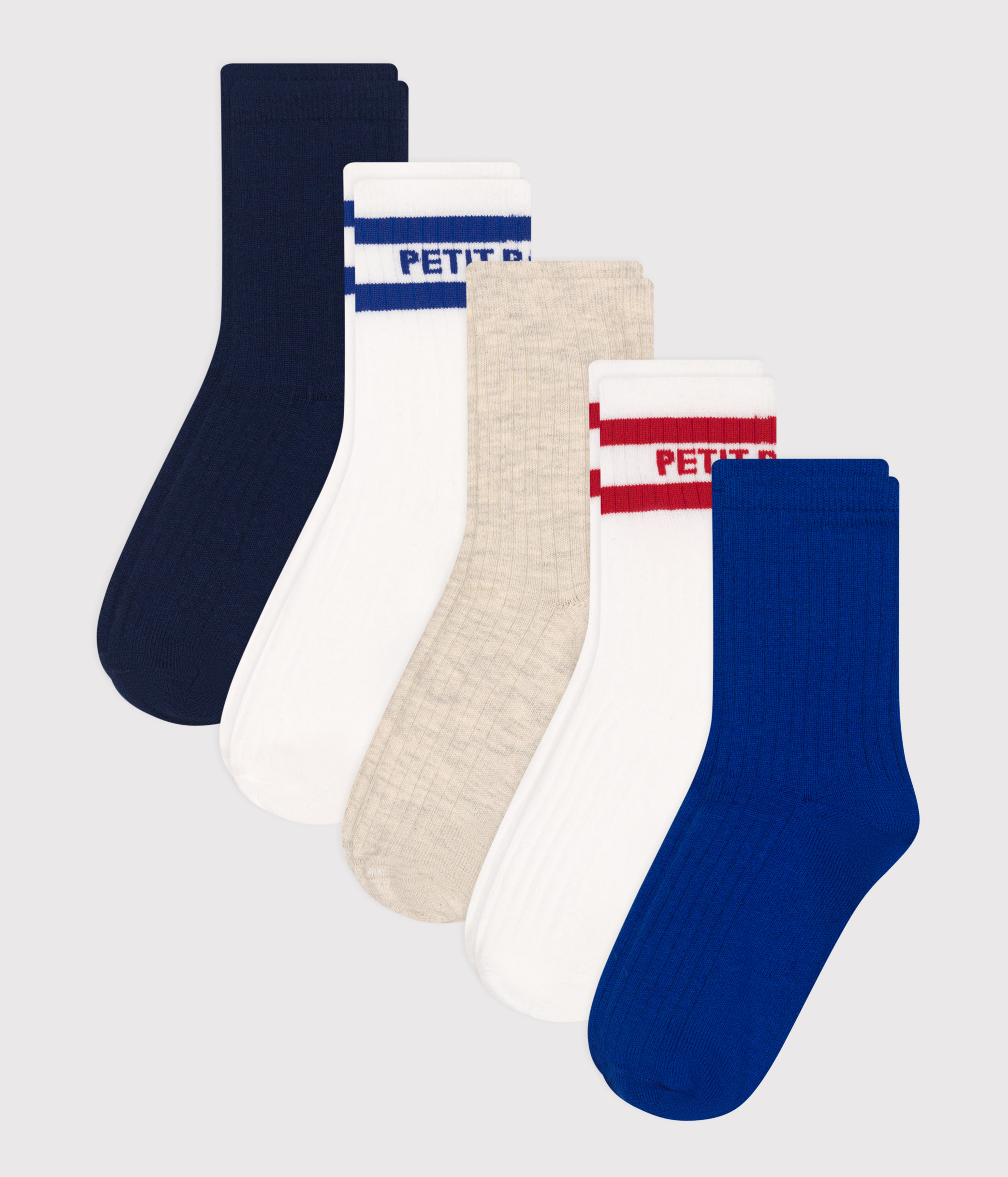 Children's Cotton Jersey Socks - 5-Pack