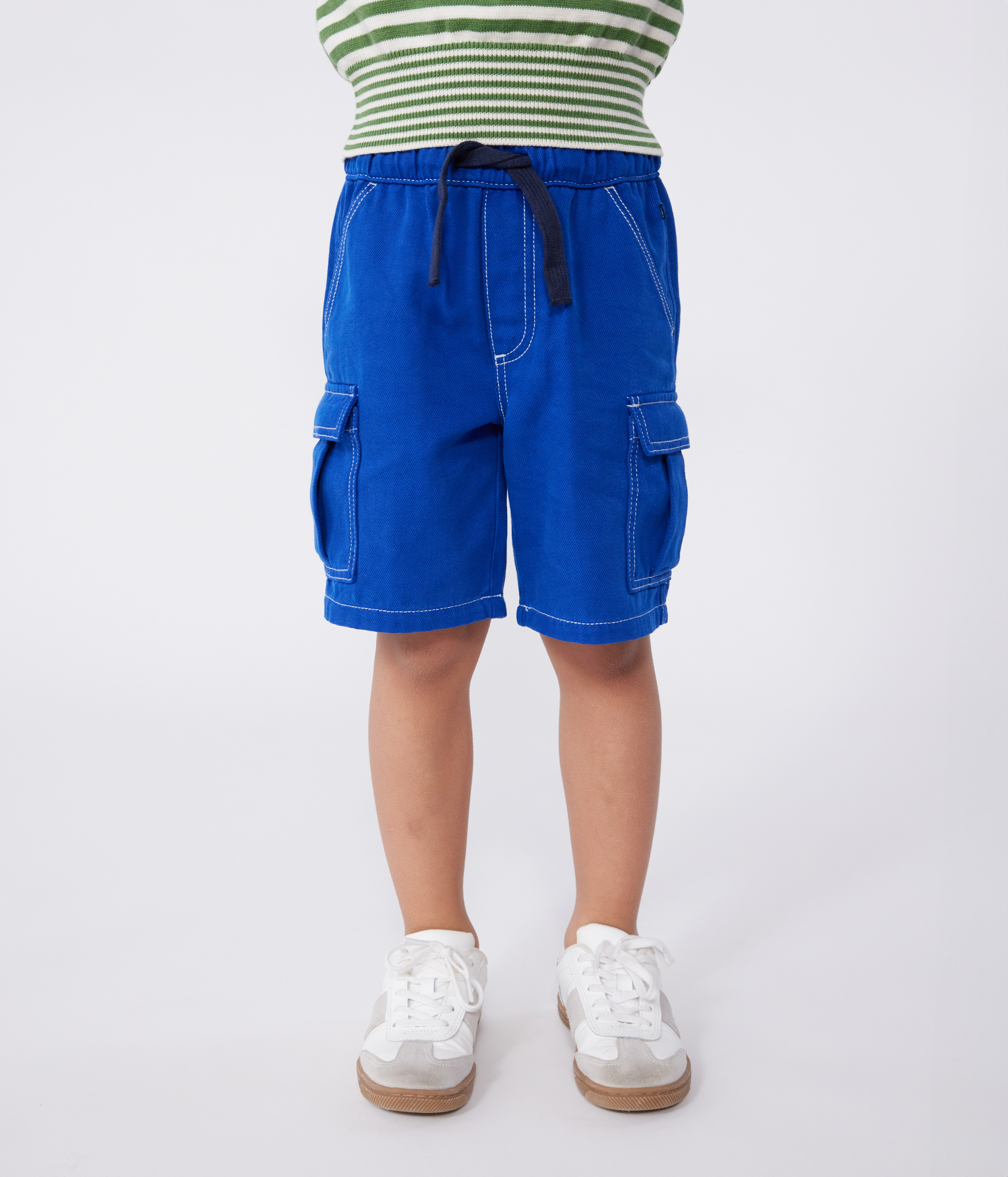 Children's cotton cargo Bermuda shorts