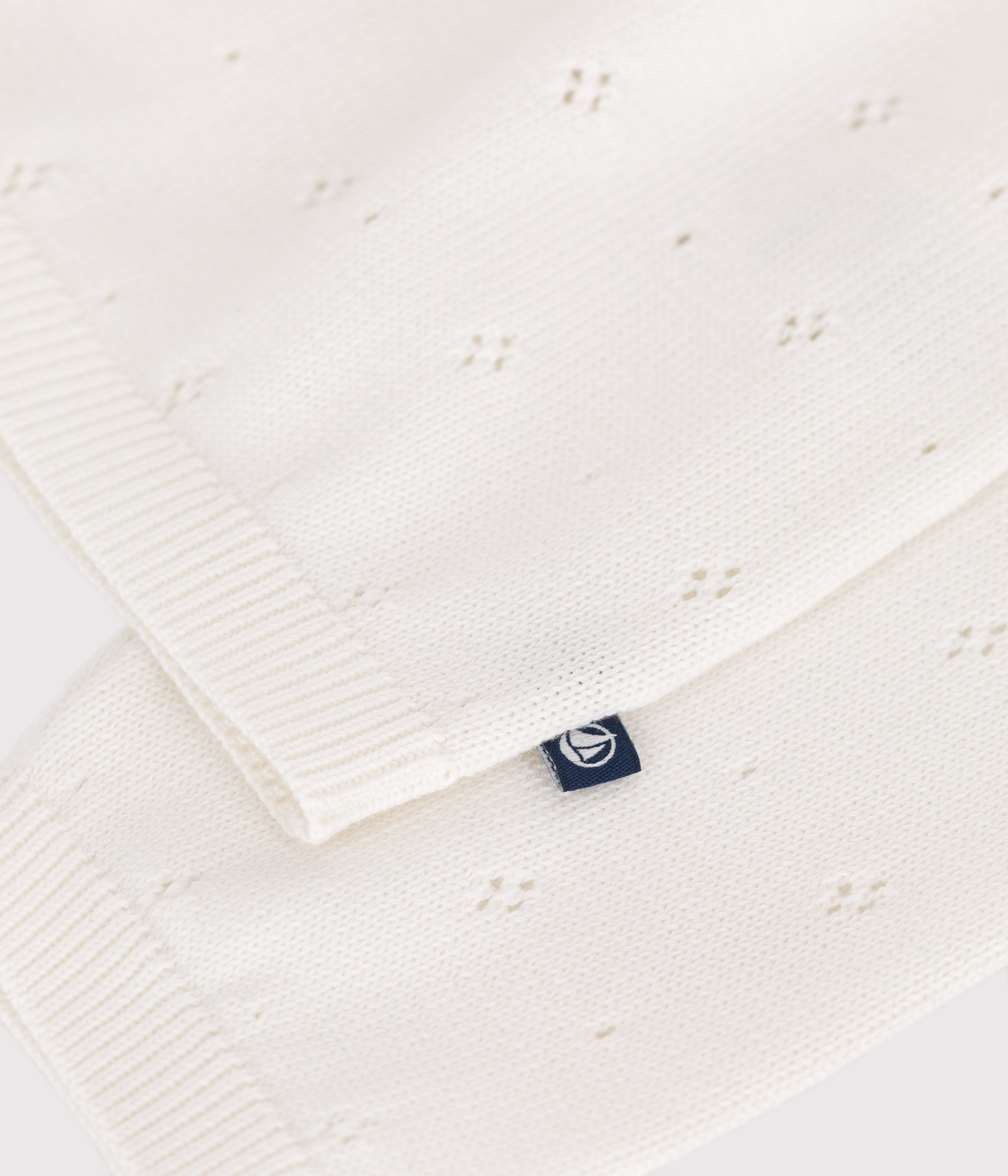 Children's cotton cardigan in a decorative stitch