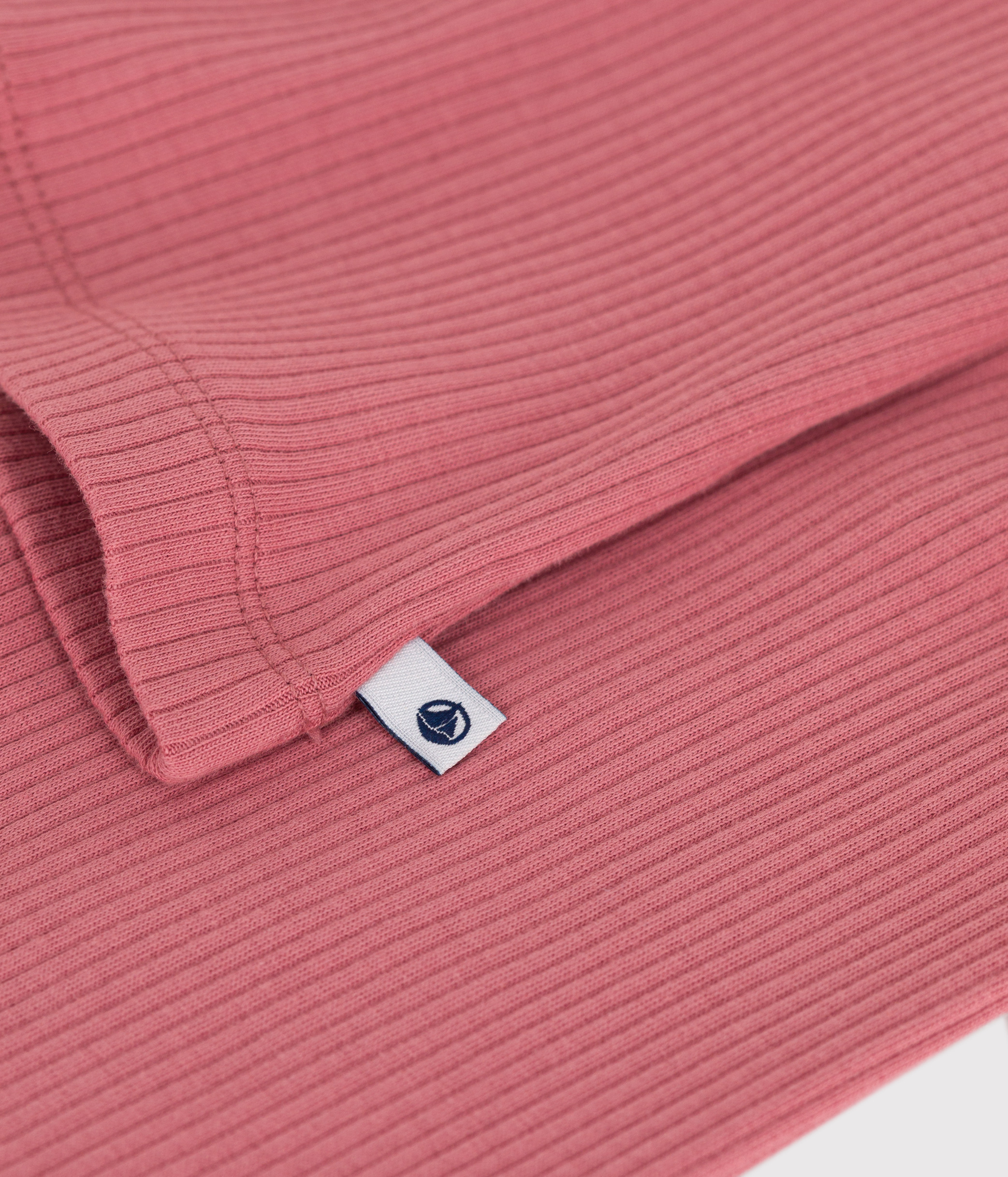 Children's cotton long-sleeved solid-colored pyjamas