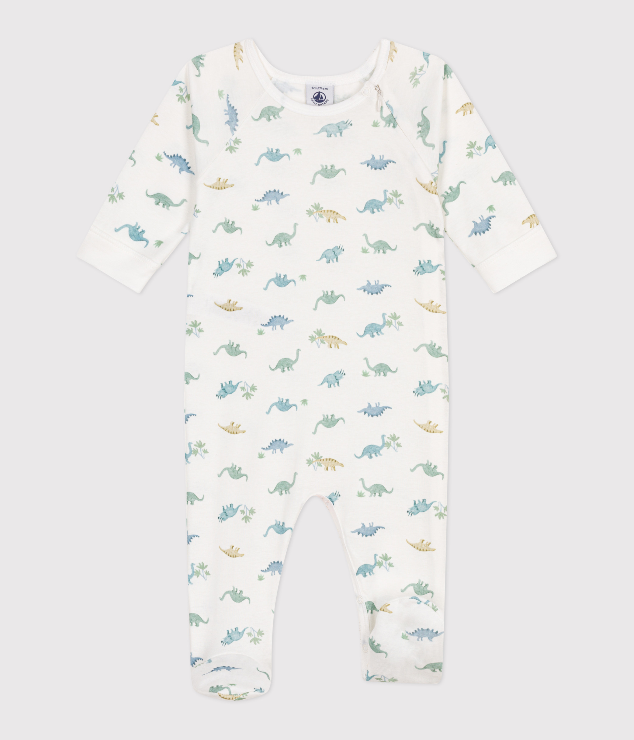 بيجاما قطنية للرضع بنقشة ديناصورات