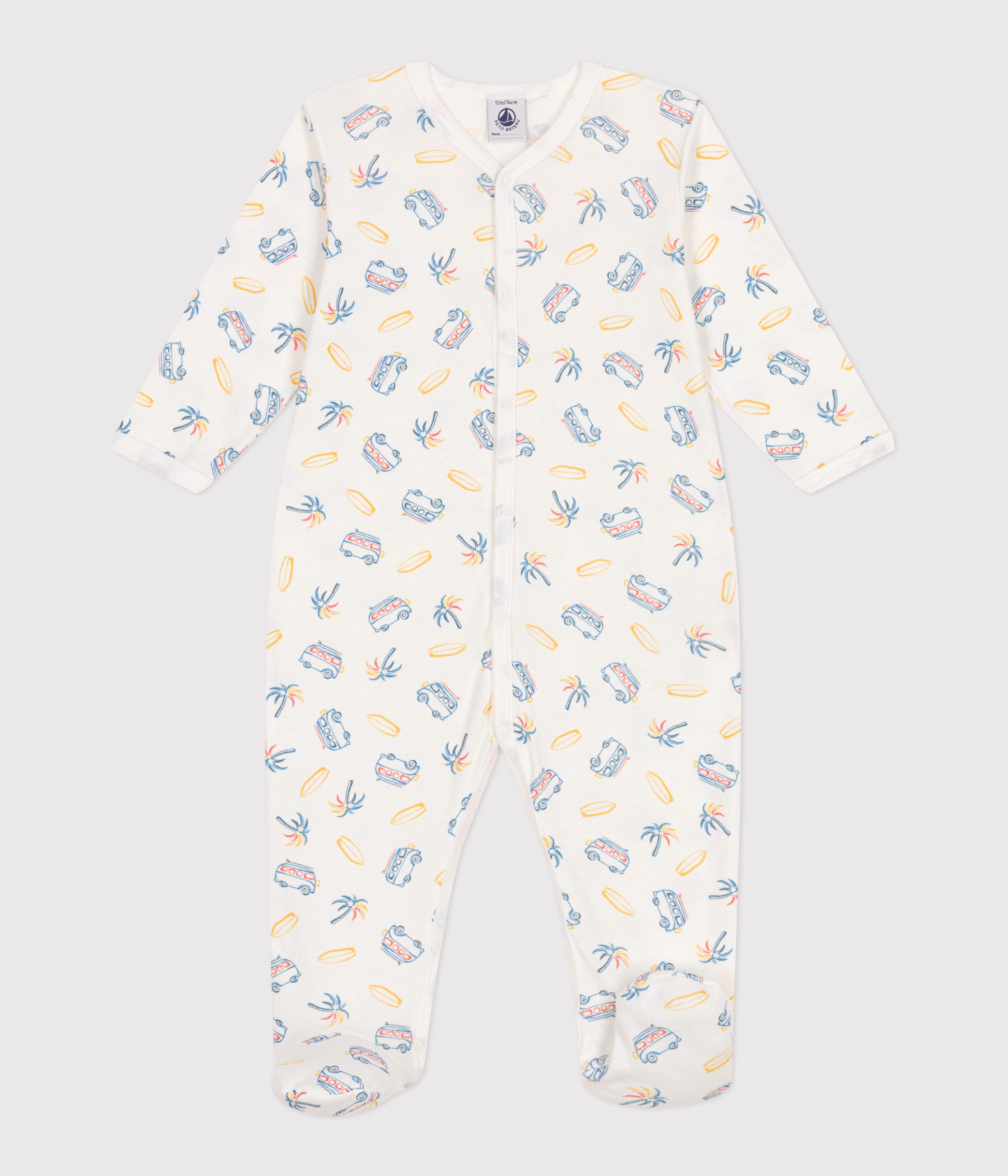 Baby cotton pyjamas with vans print
