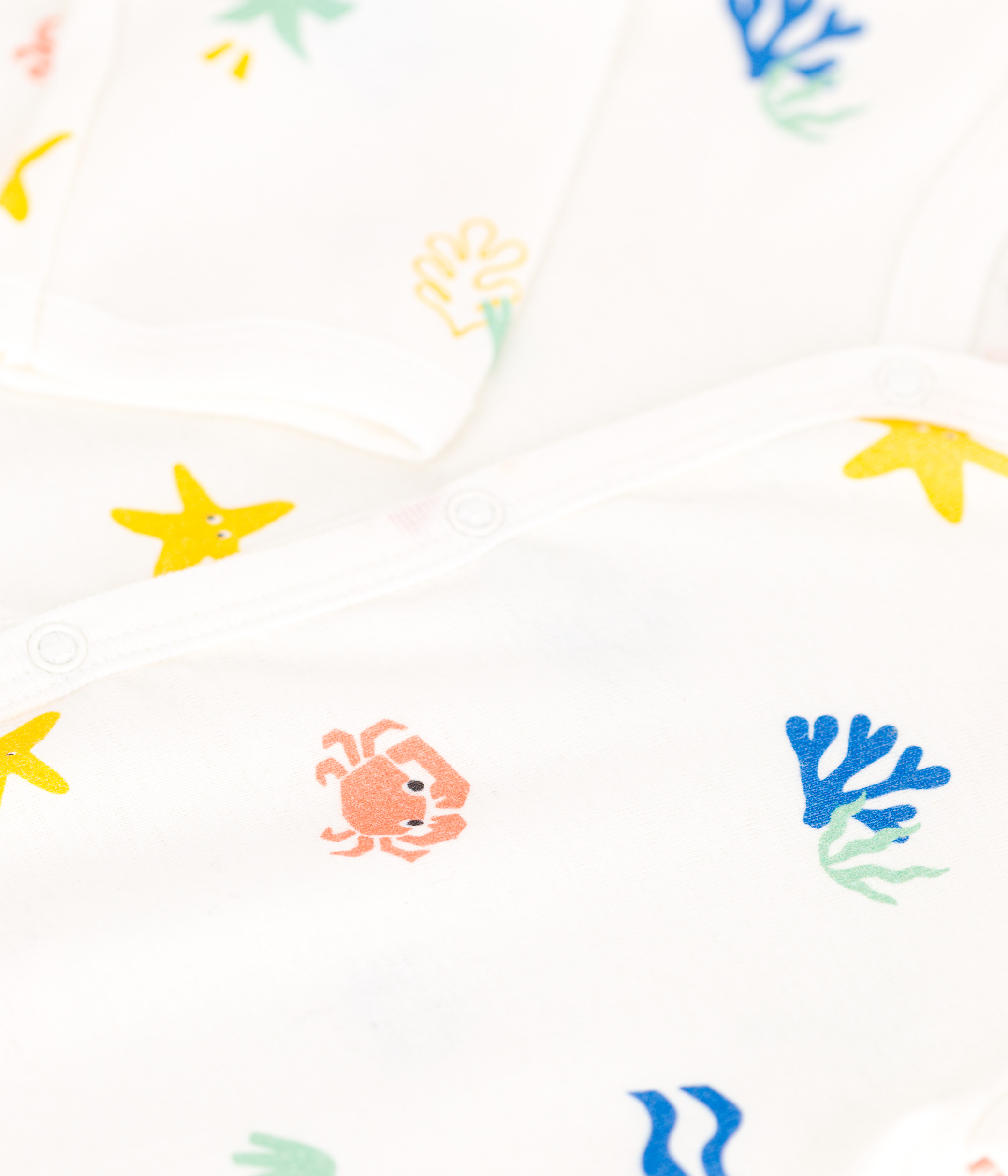 بيجامة قطنية بدون أقدام للأطفال بتصميم مطبوع