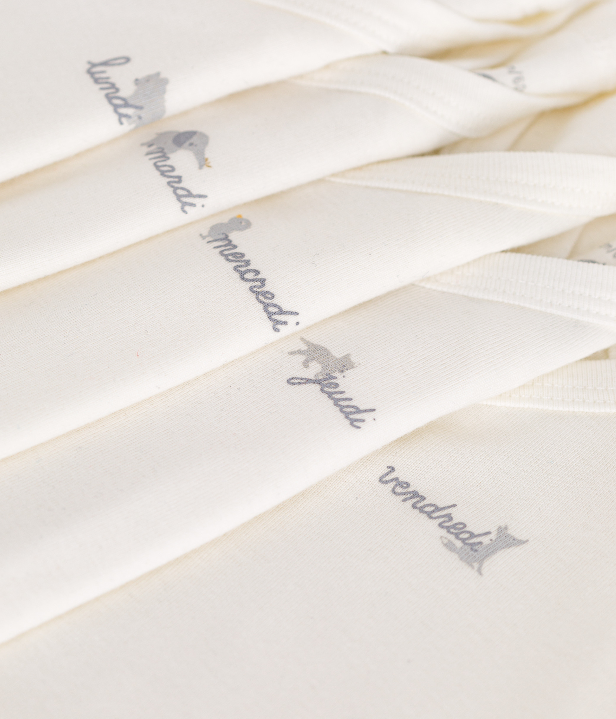 Babies' short-sleeved wrapover cotton bodysuits - 5-Pack