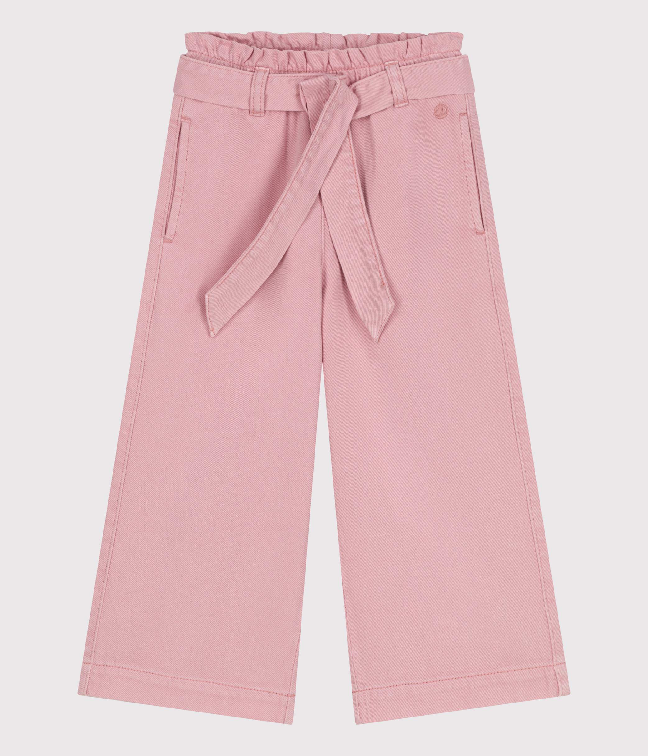 Children's cotton and Lyocell blend trousers.