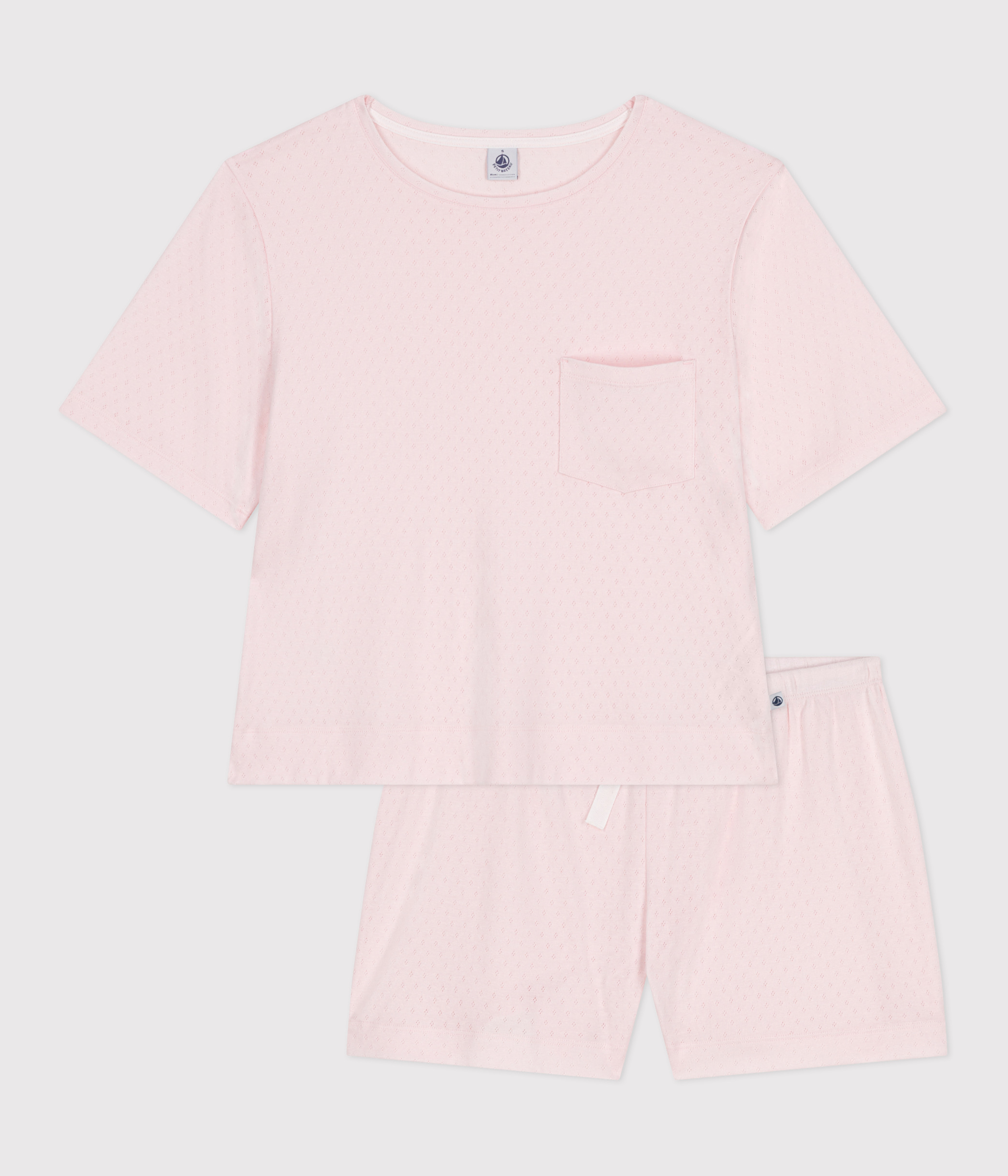 Women's short-sleeved short cotton pyjamas