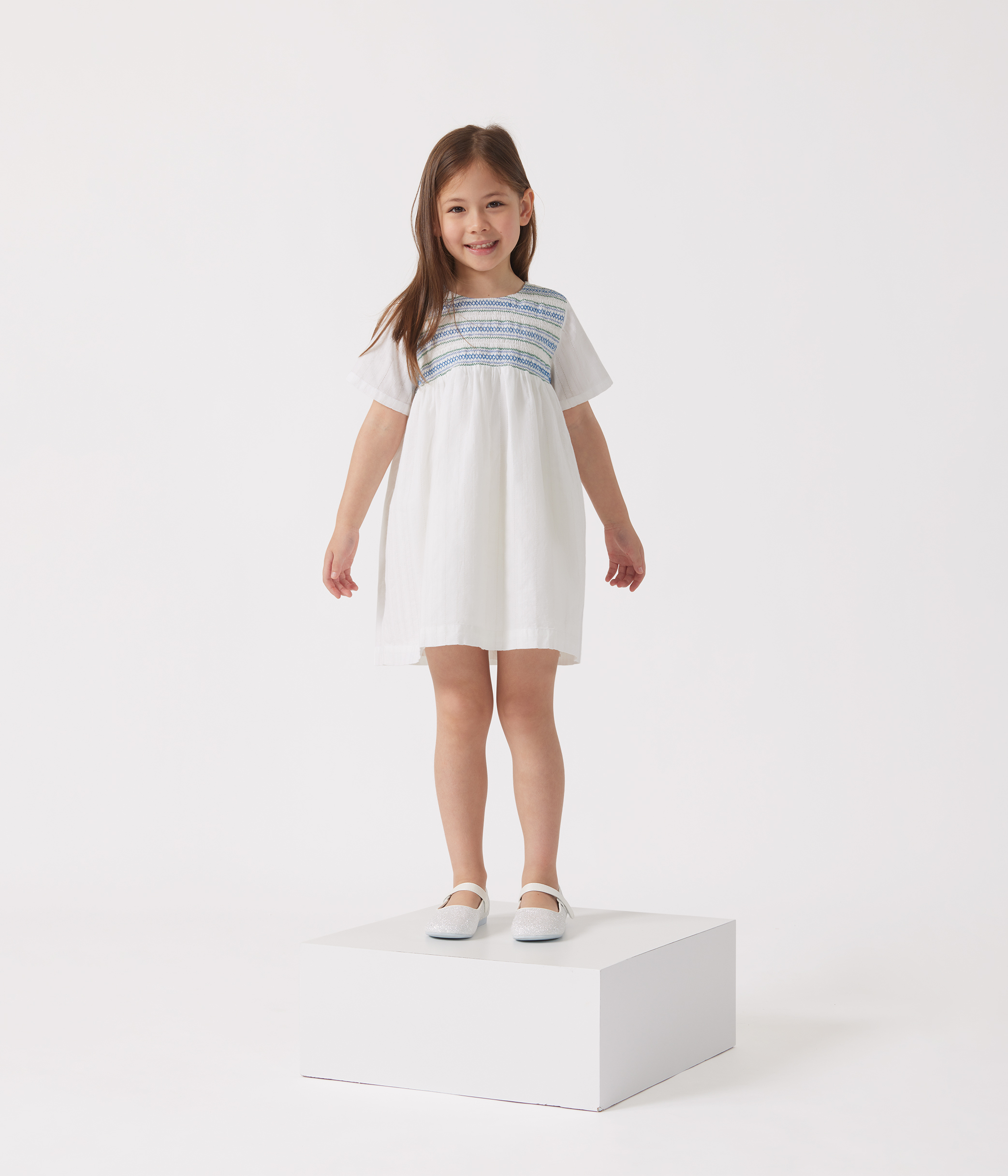 Children's short-sleeved cotton dress