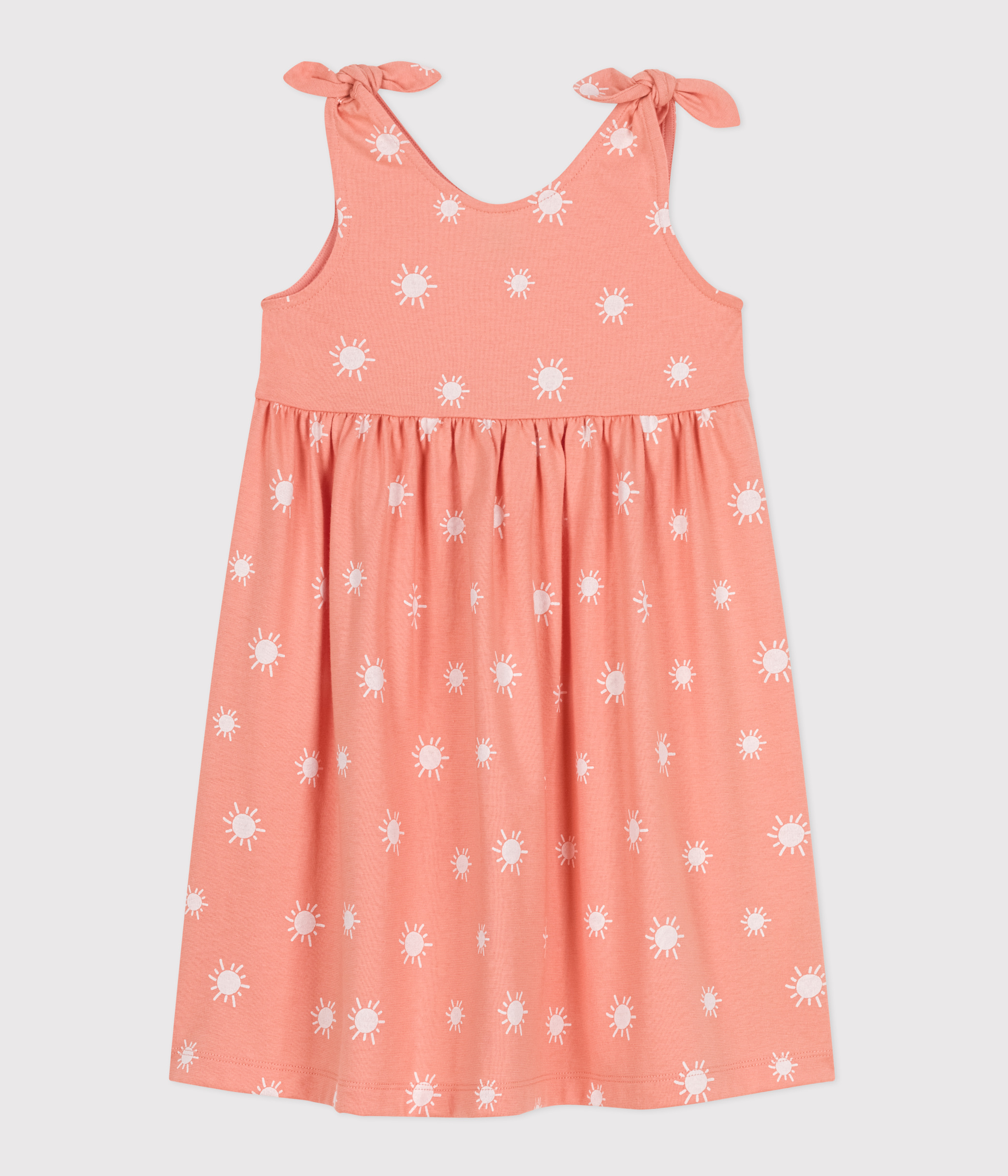Children's sleeveless printed cotton dress