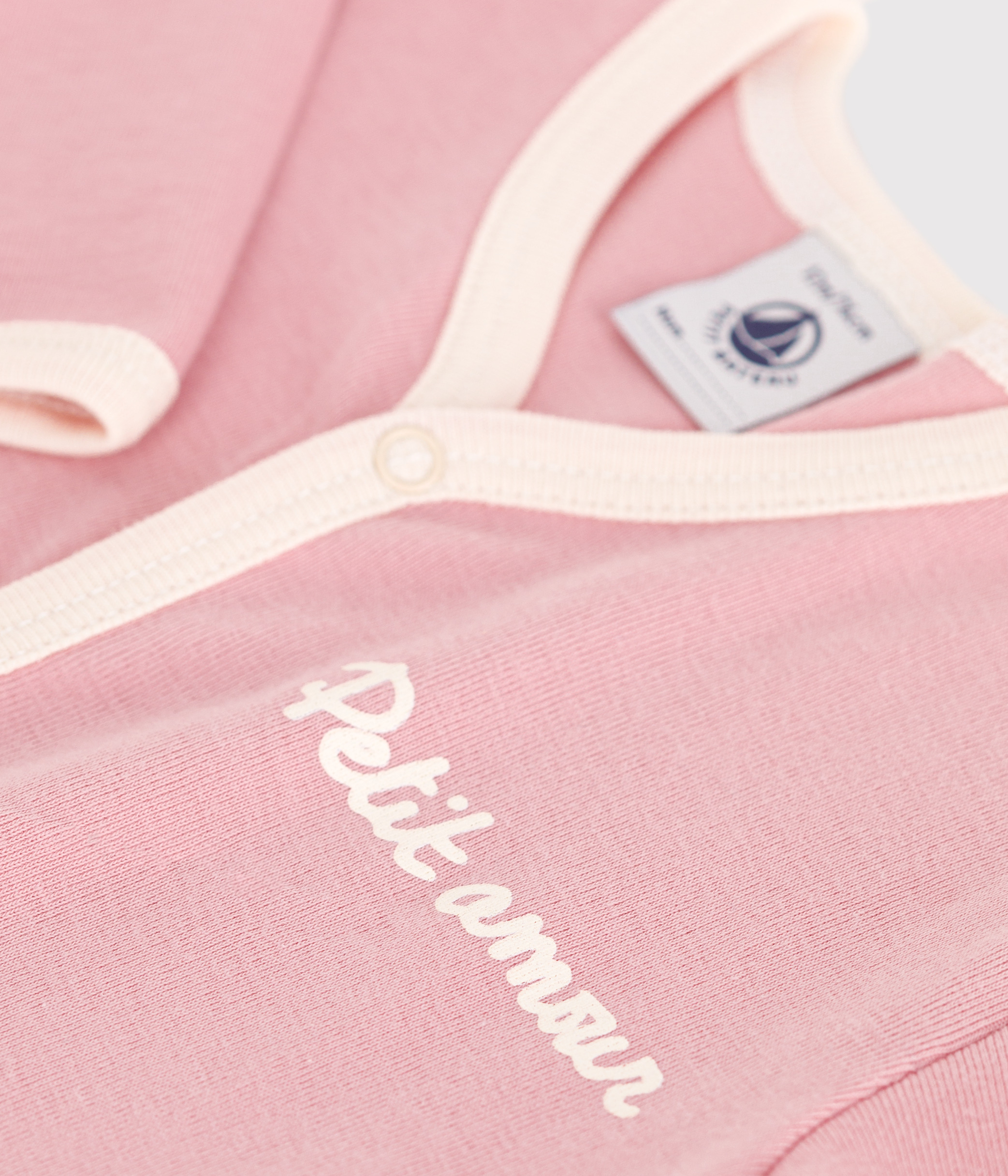 Baby plain cotton pajamas
