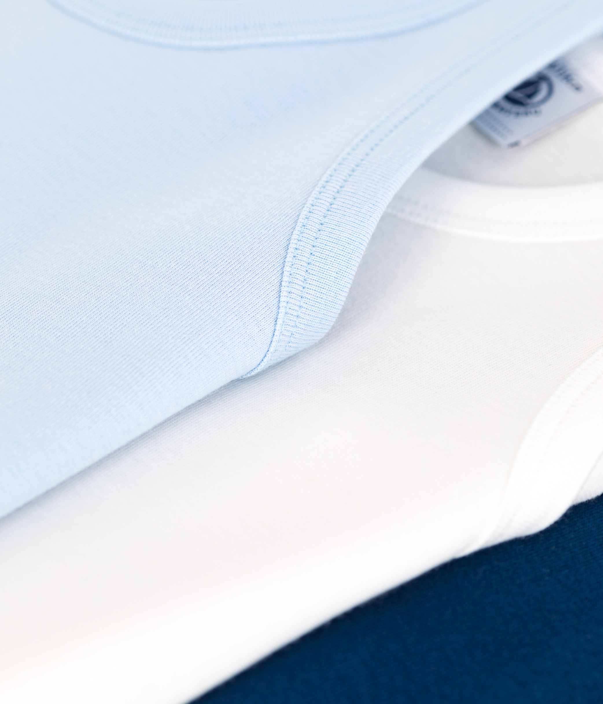 Set of 3 plain cotton tank tops for children