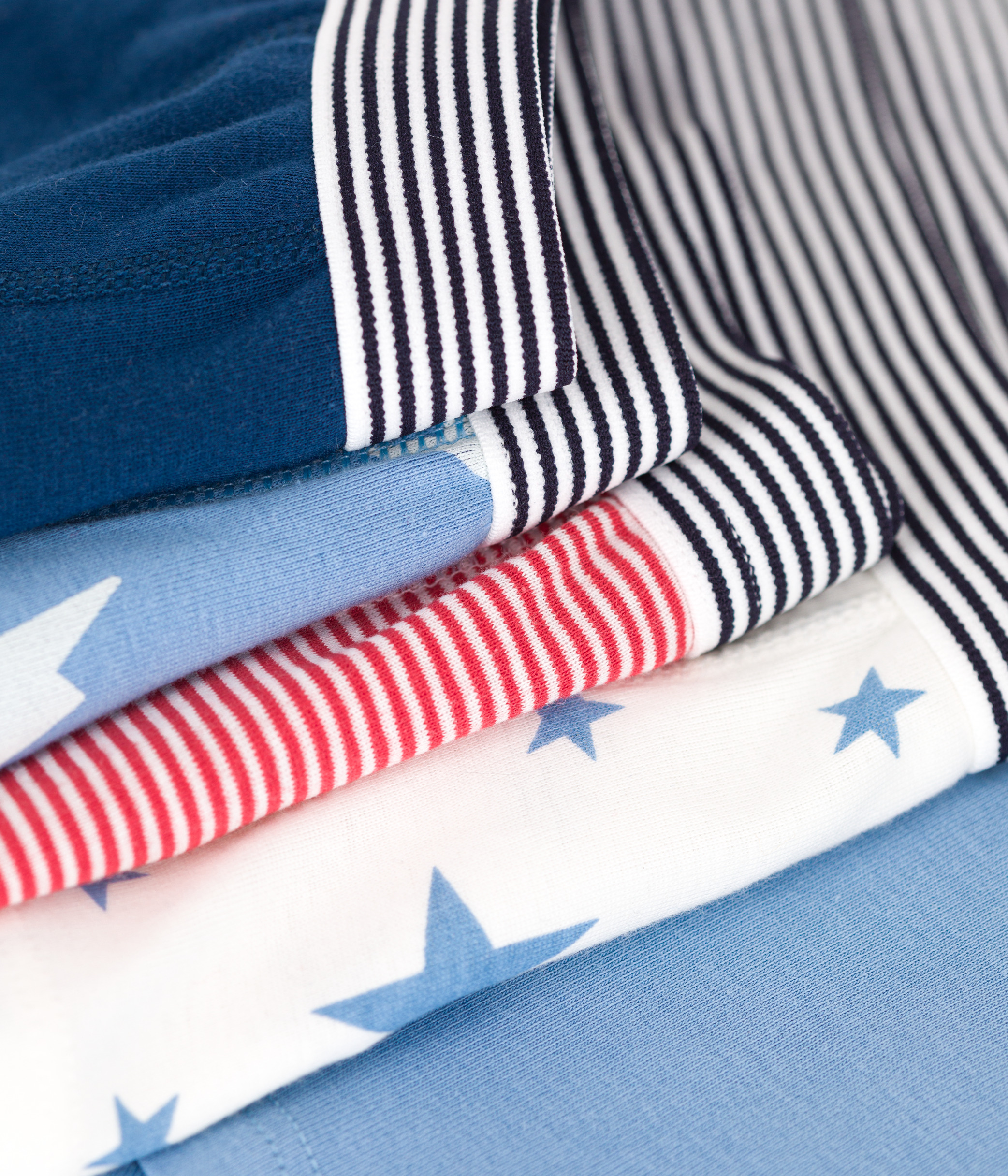 Set of 5 printed cotton boxers for children