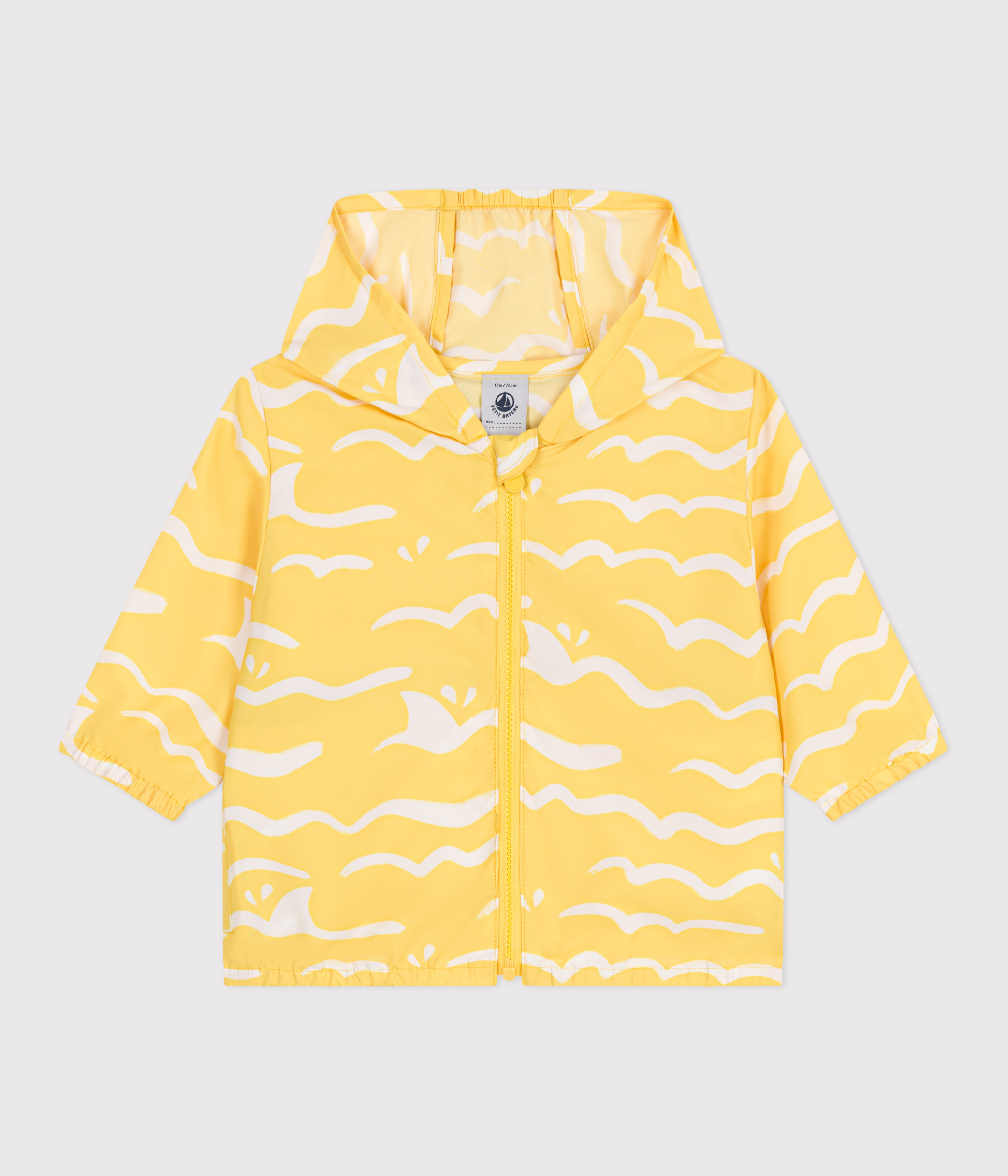Babies' shark print anti-UV polyester windbreaker