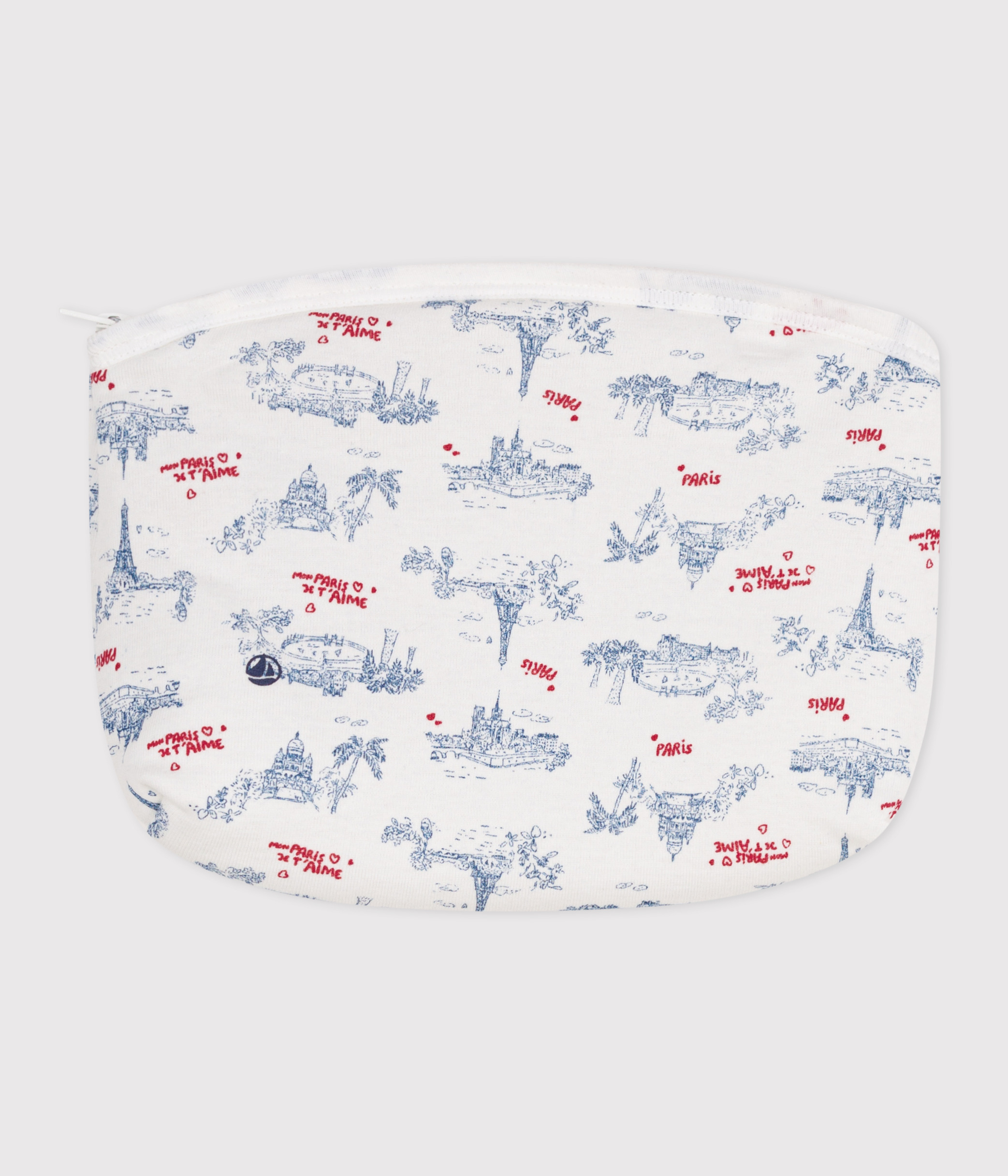 Baby pouch with Paris motifs in cotton