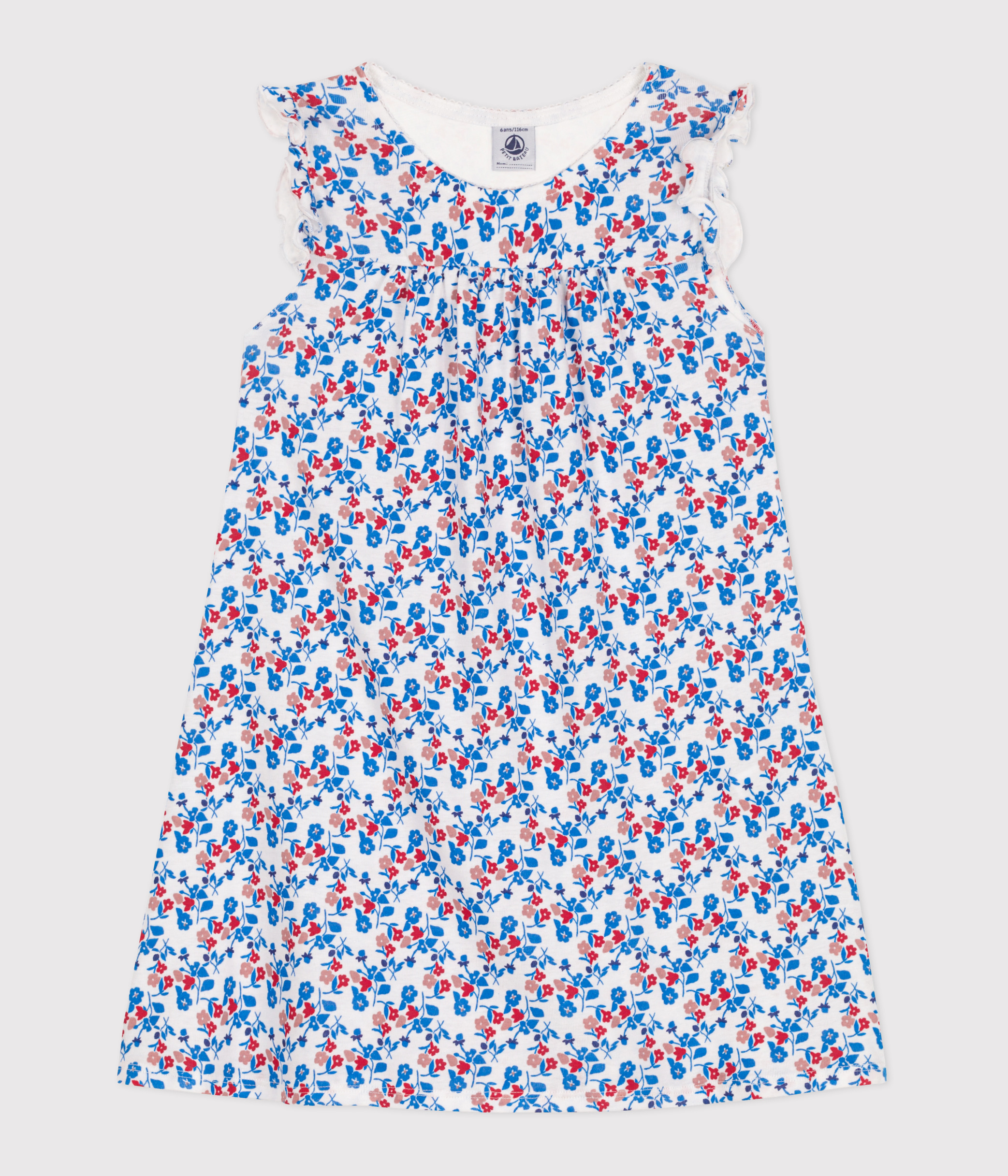 Child's floral nightgown in cotton and lyocell
