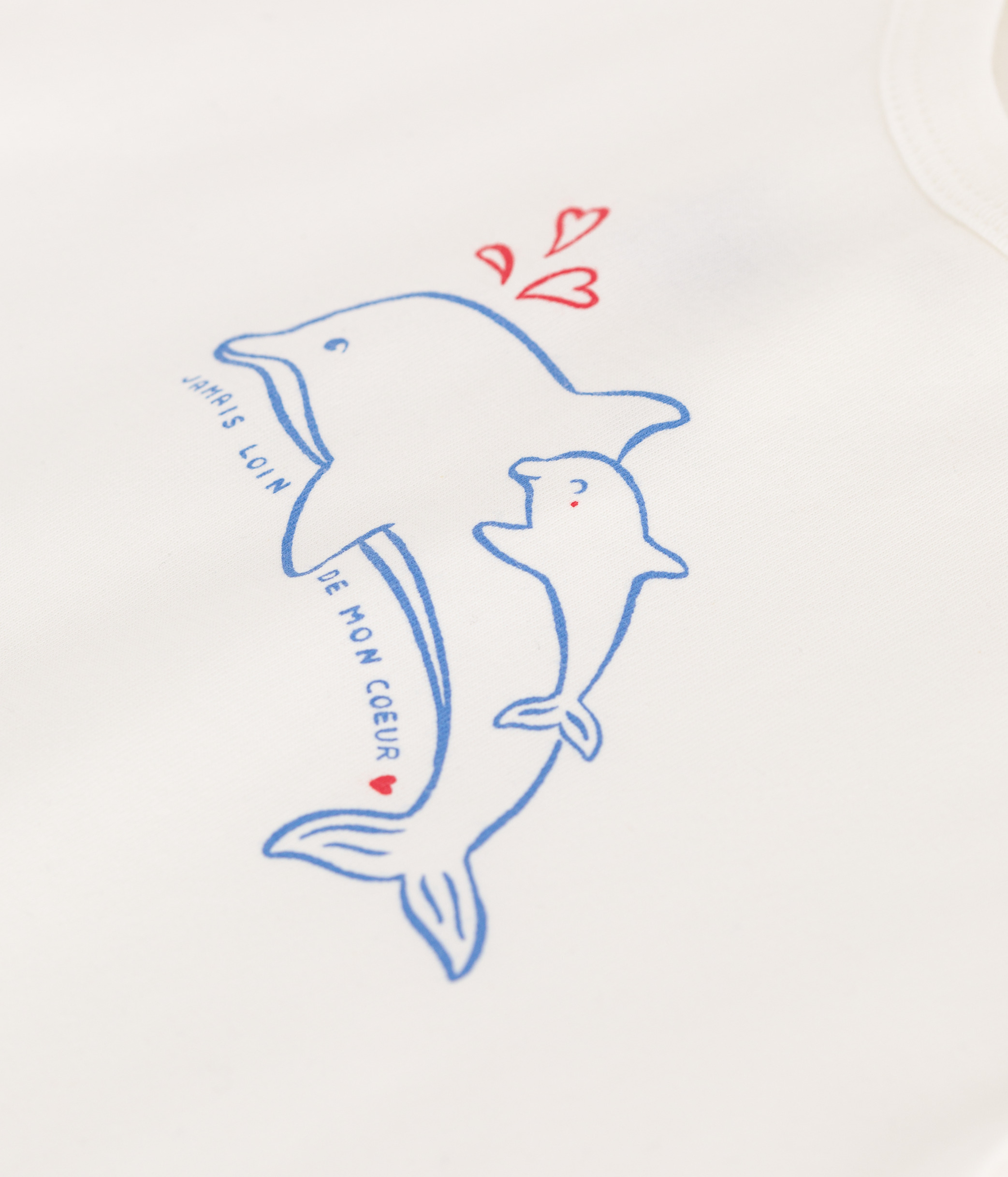 Babies' short-sleeved plain cotton T-shirt