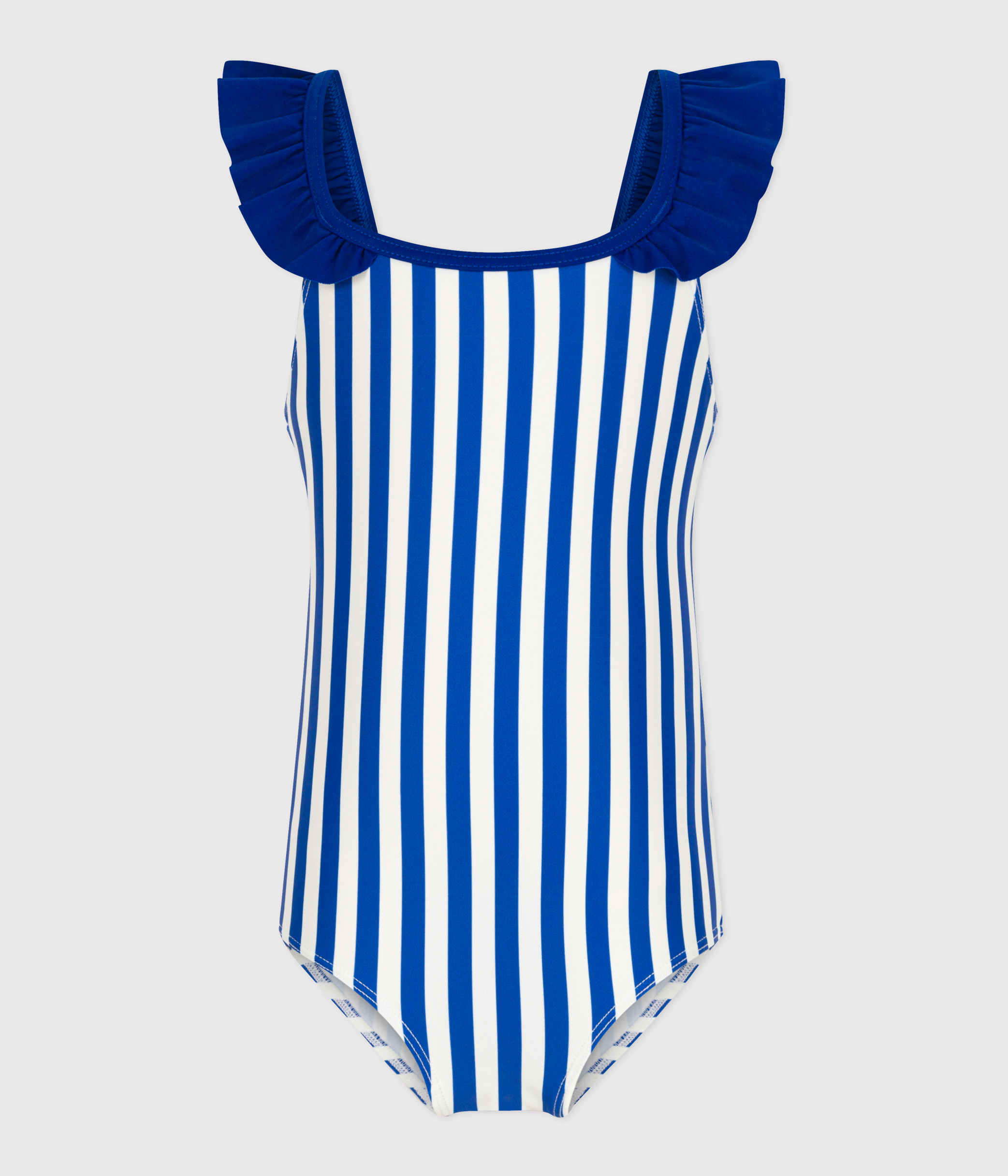 Children's one-piece stripy swimsuit