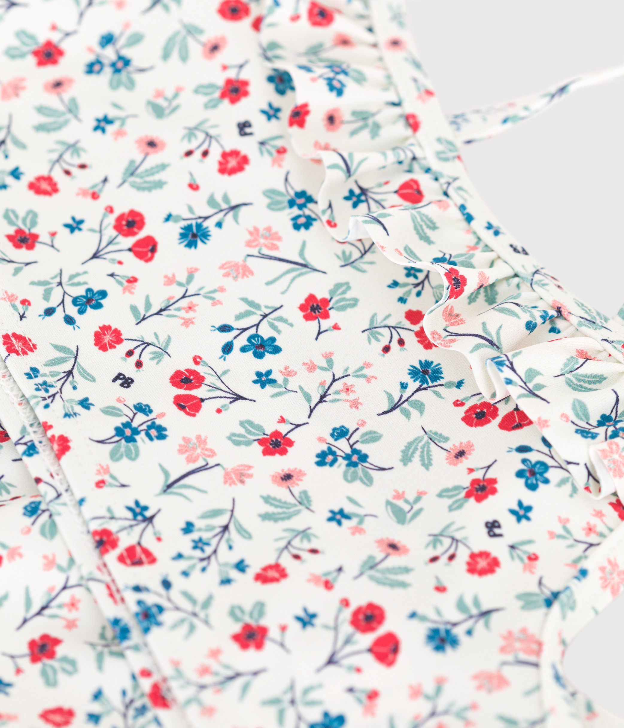 Children's two-piece floral swimsuit