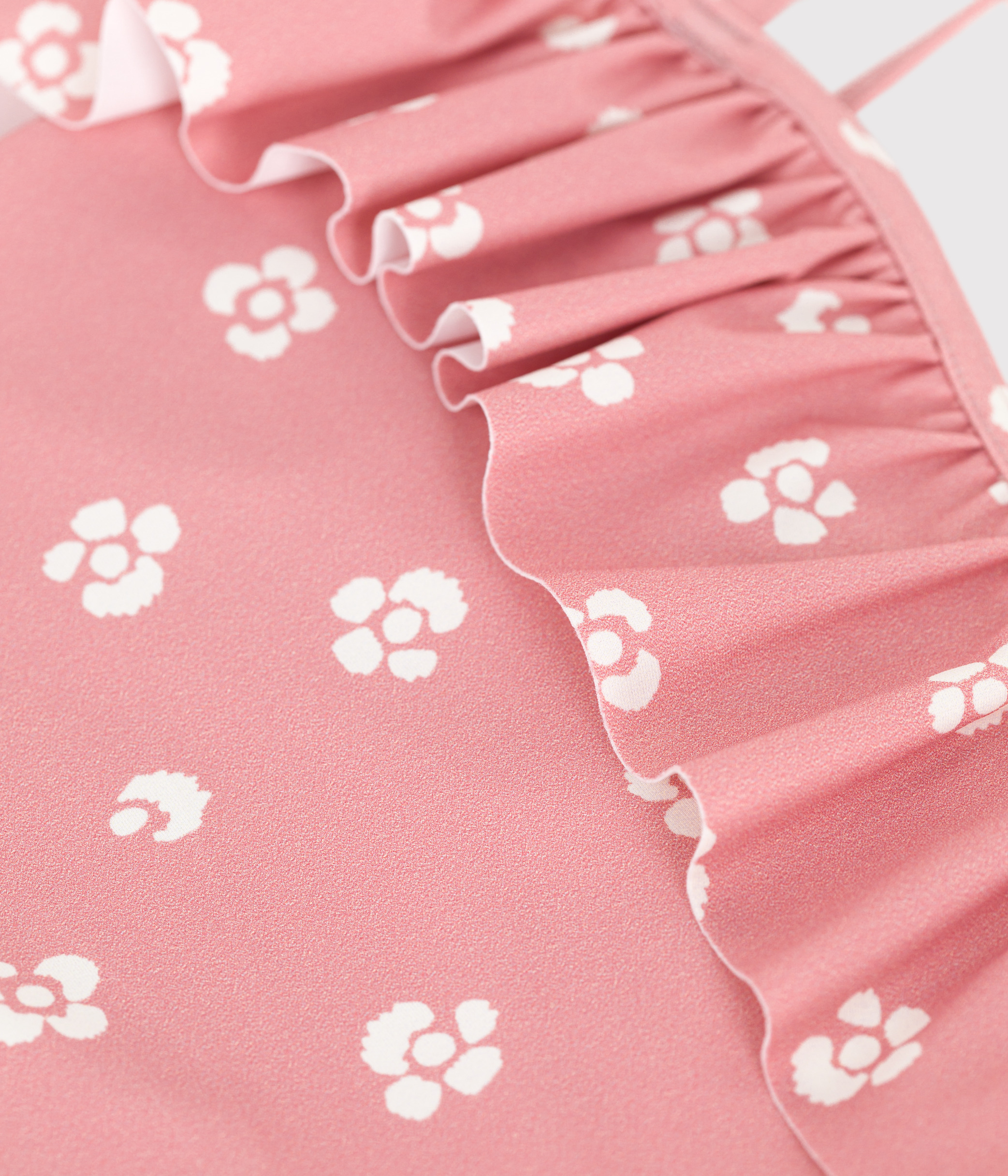 Children's one-piece floral swimsuit