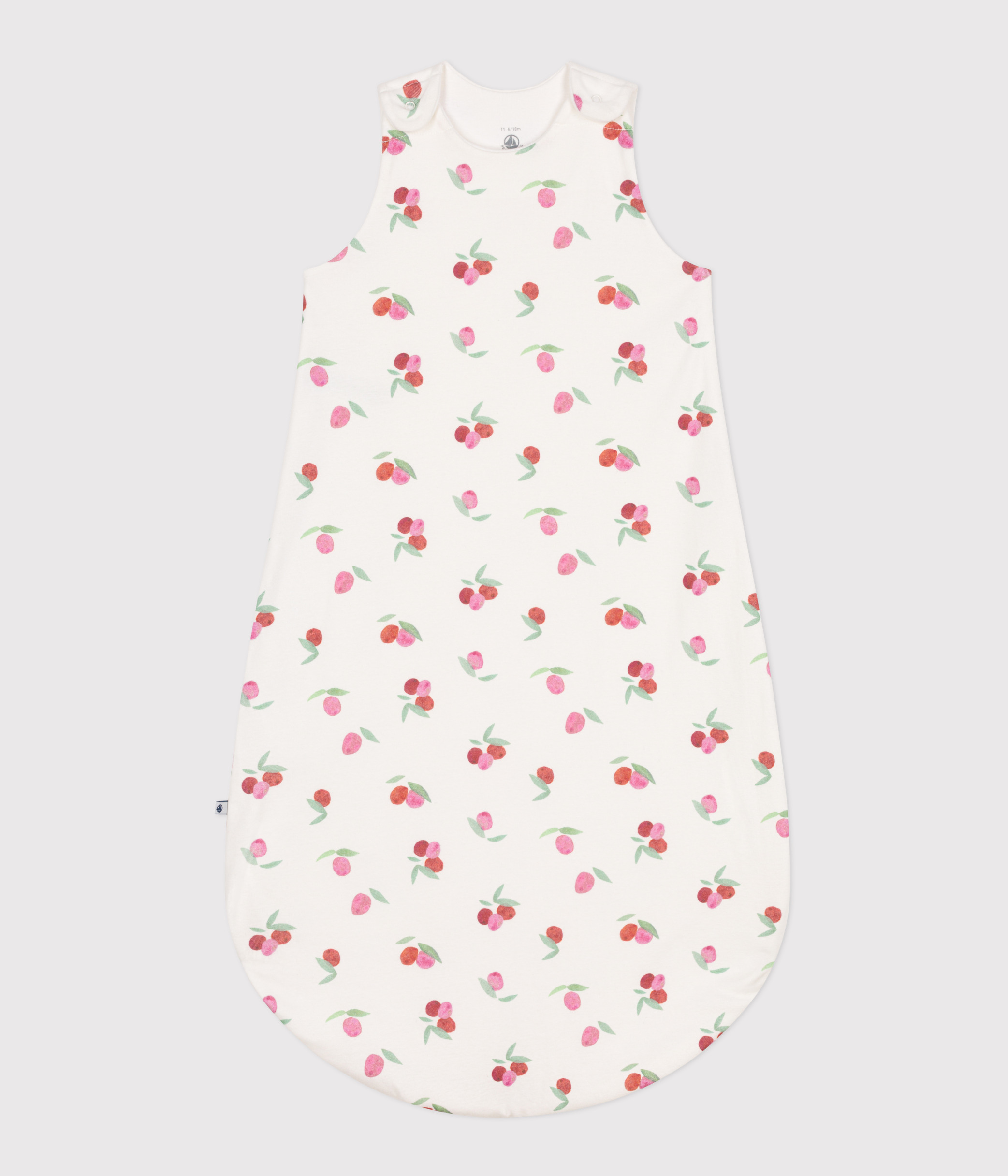 Baby floral cotton sleeping bag, TOG 1