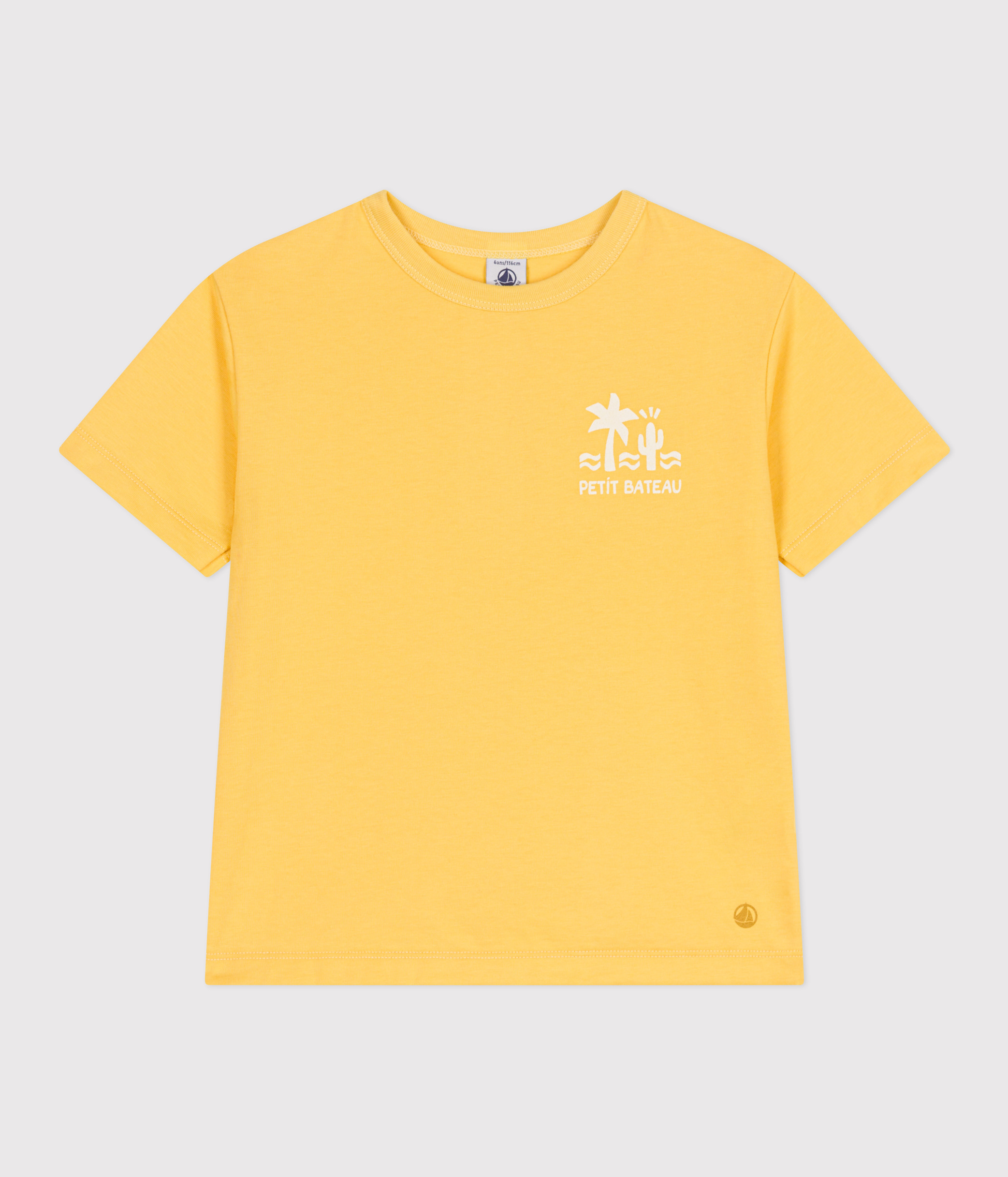 Children's printed short-sleeved cotton T-shirt