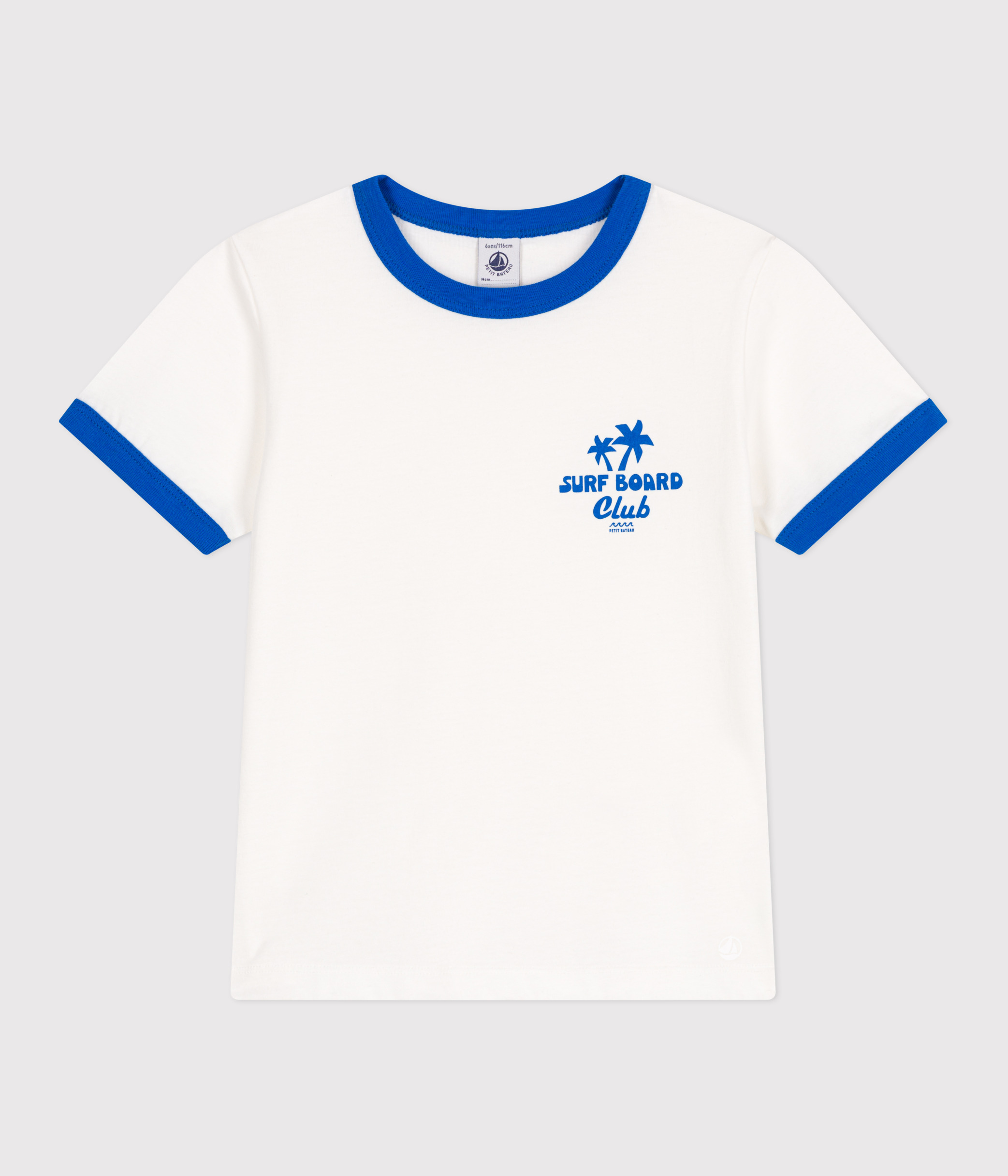 Children's printed short-sleeved cotton T-shirt
